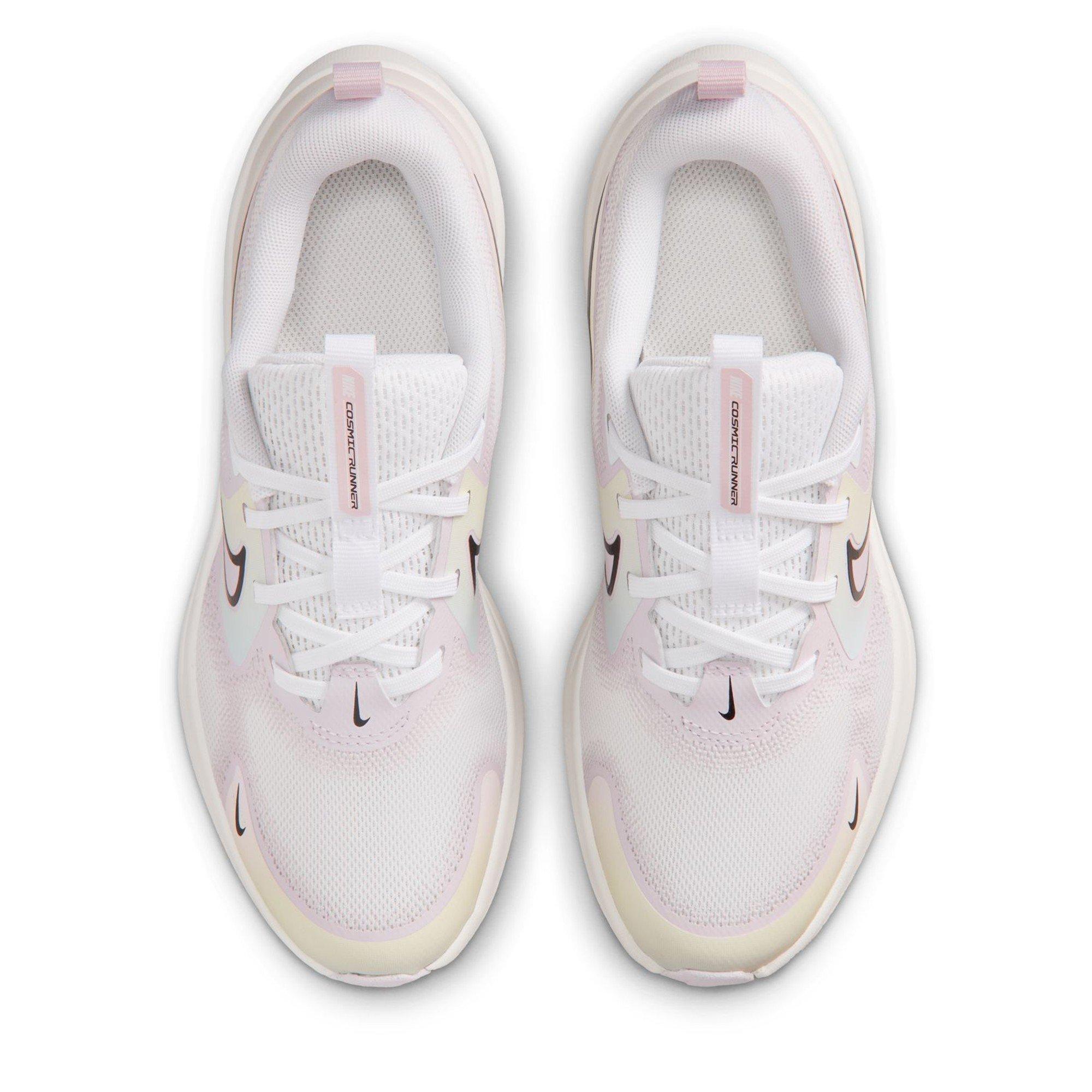 Wht/Blk/Lilac - Nike - Cosmic Running Shoes Juniors - 5