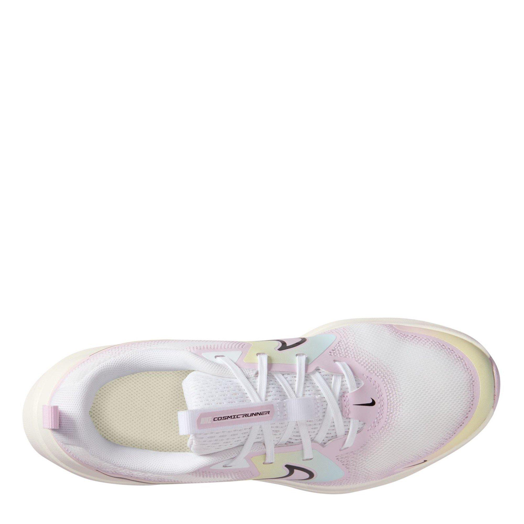 Wht/Blk/Lilac - Nike - Cosmic Running Shoes Juniors - 9
