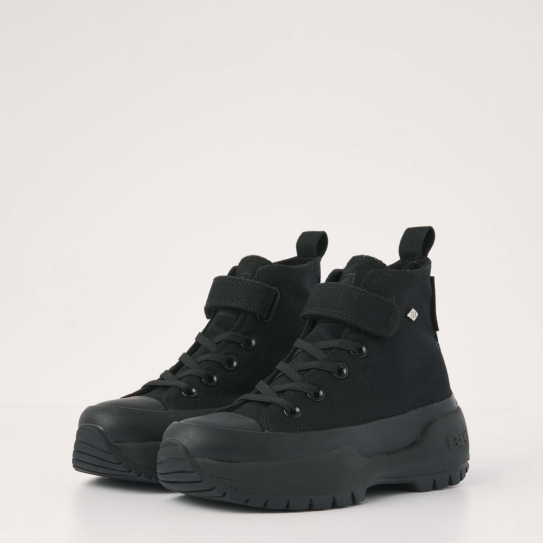 Negro/Negro - British Knights - Kids' Kaya Mid Fly Platform Trainers - 3