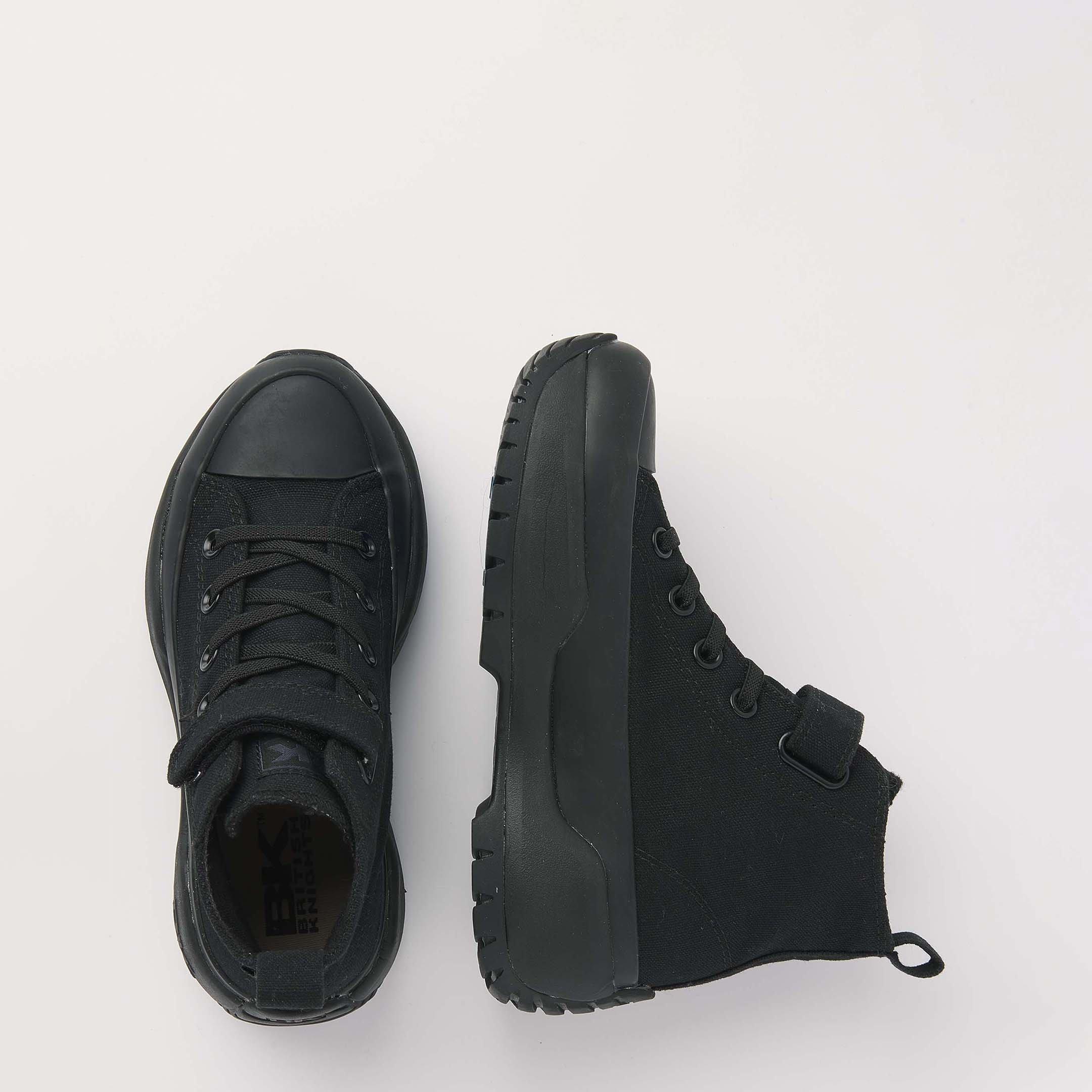 Negro/Negro - British Knights - Kids' Kaya Mid Fly Platform Trainers - 5