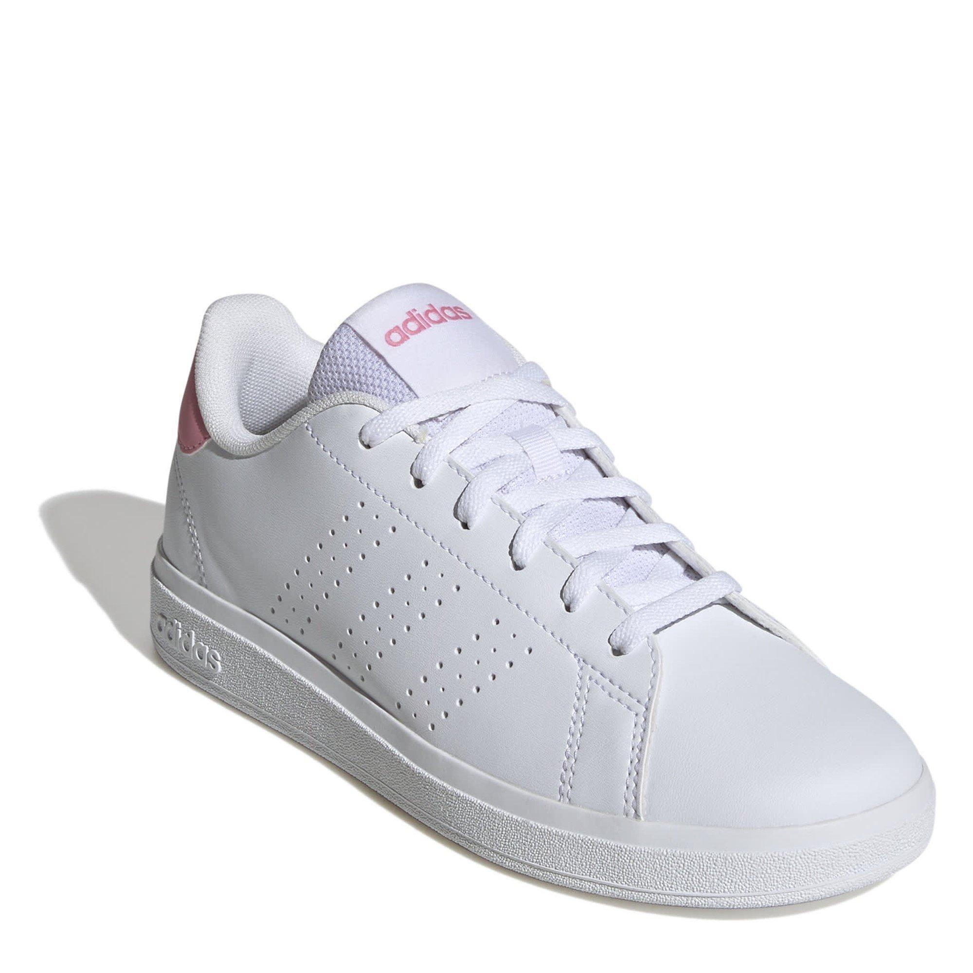 White/Pink - adidas - Advantage Base 2.0 Shoes Kids - 3