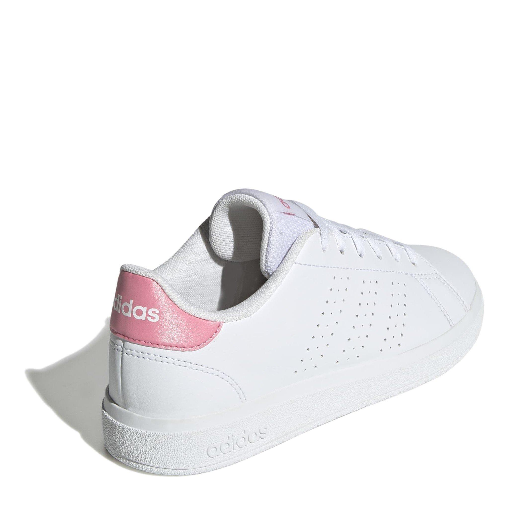 White/Pink - adidas - Advantage Base 2.0 Shoes Kids - 4