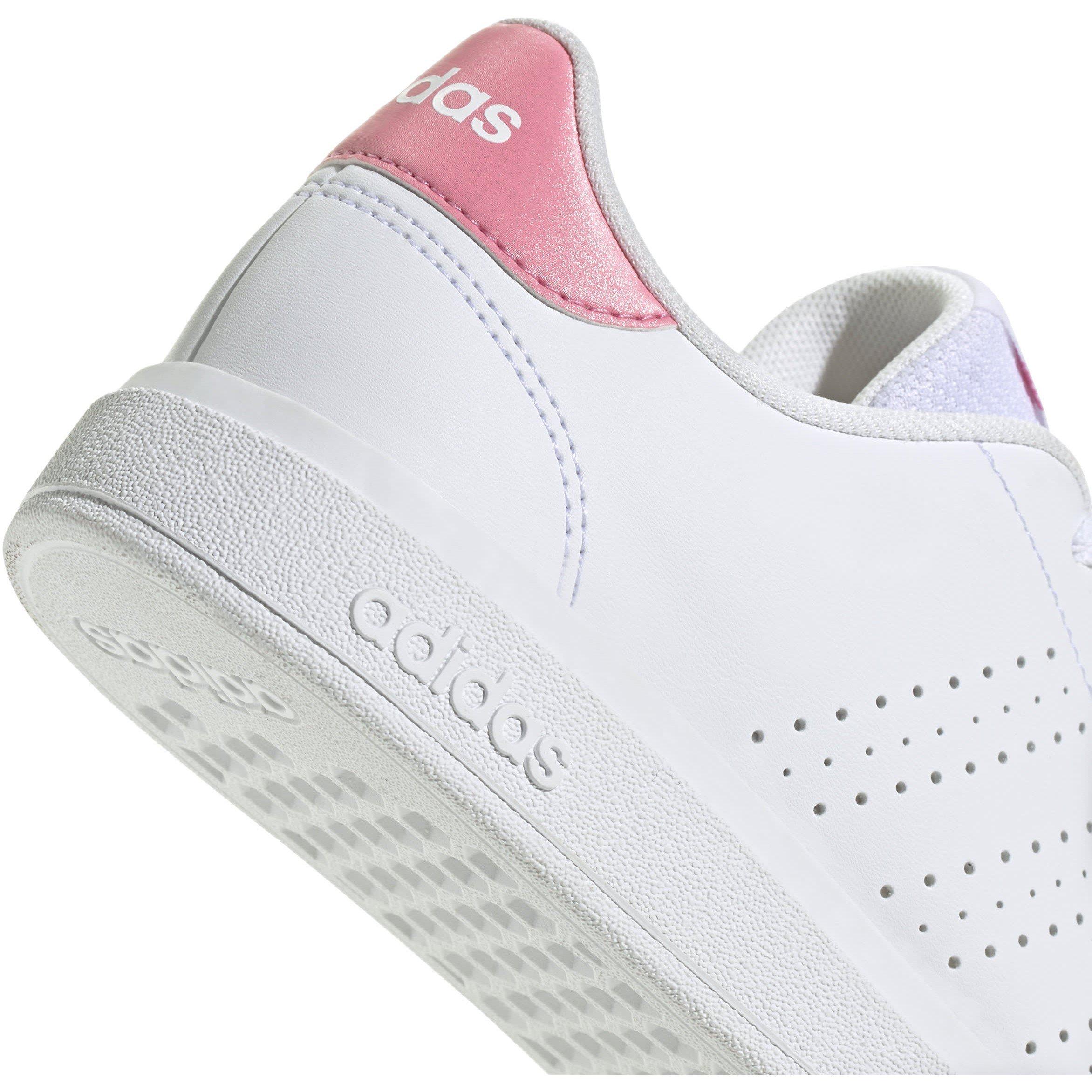 White/Pink - adidas - Advantage Base 2.0 Shoes Kids - 8