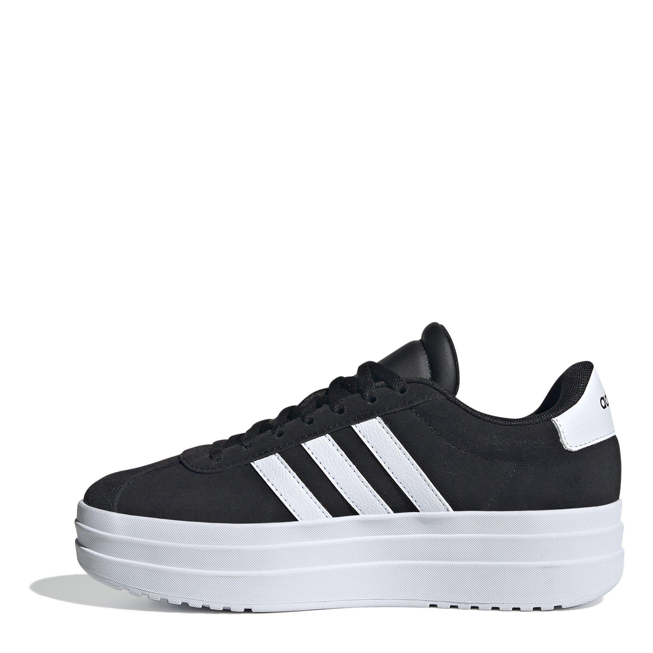 Black/White - adidas - VL Court Bold Kids Trainers - 2