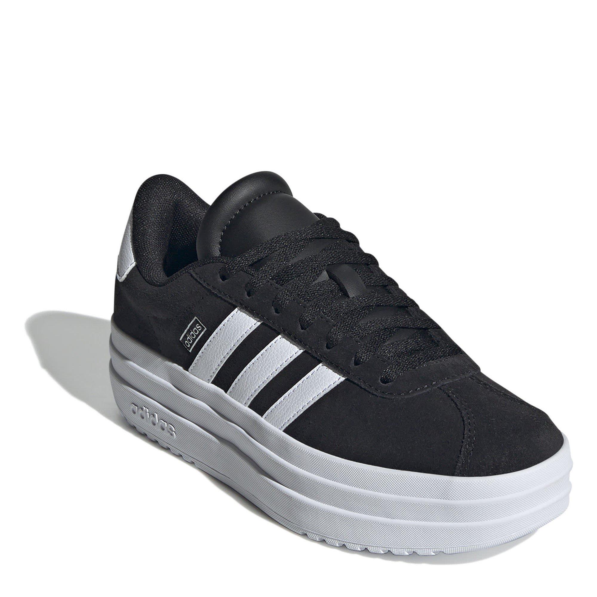 Black/White - adidas - VL Court Bold Kids Trainers - 3