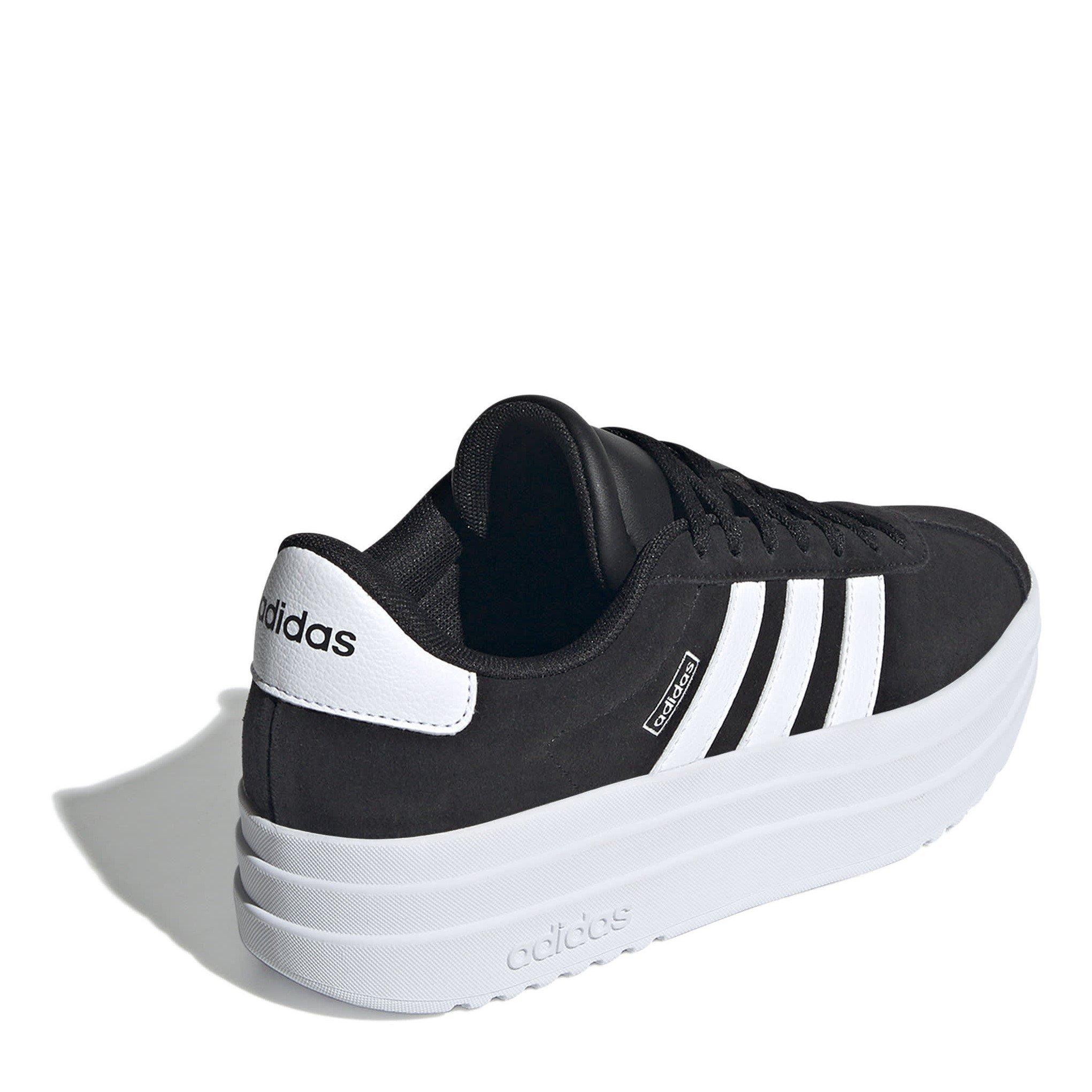 Black/White - adidas - VL Court Bold Kids Trainers - 4
