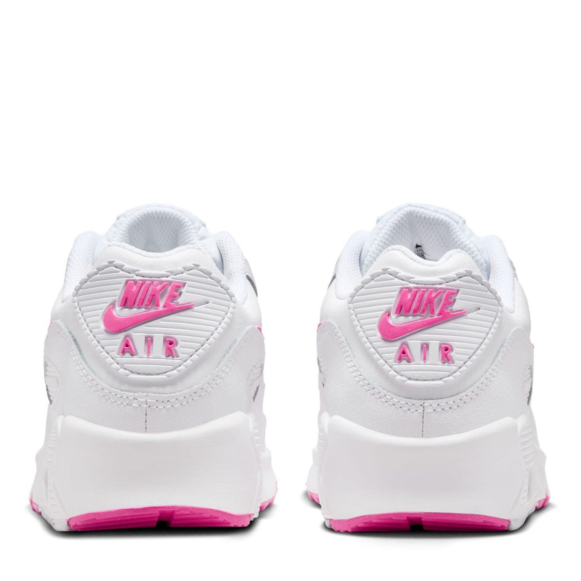 Wit/Roze - Nike - Air Max 90 Trainers Juniors - 4