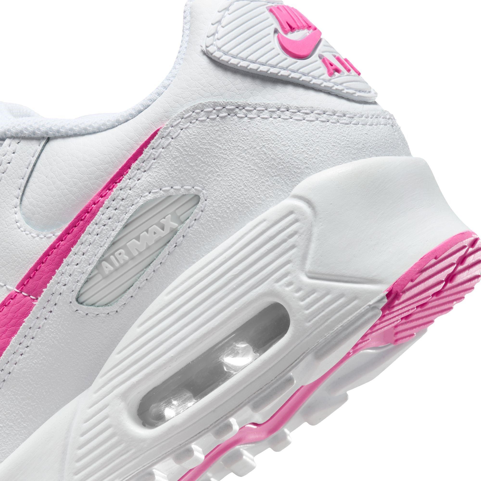 Wit/Roze - Nike - Air Max 90 Trainers Juniors - 8