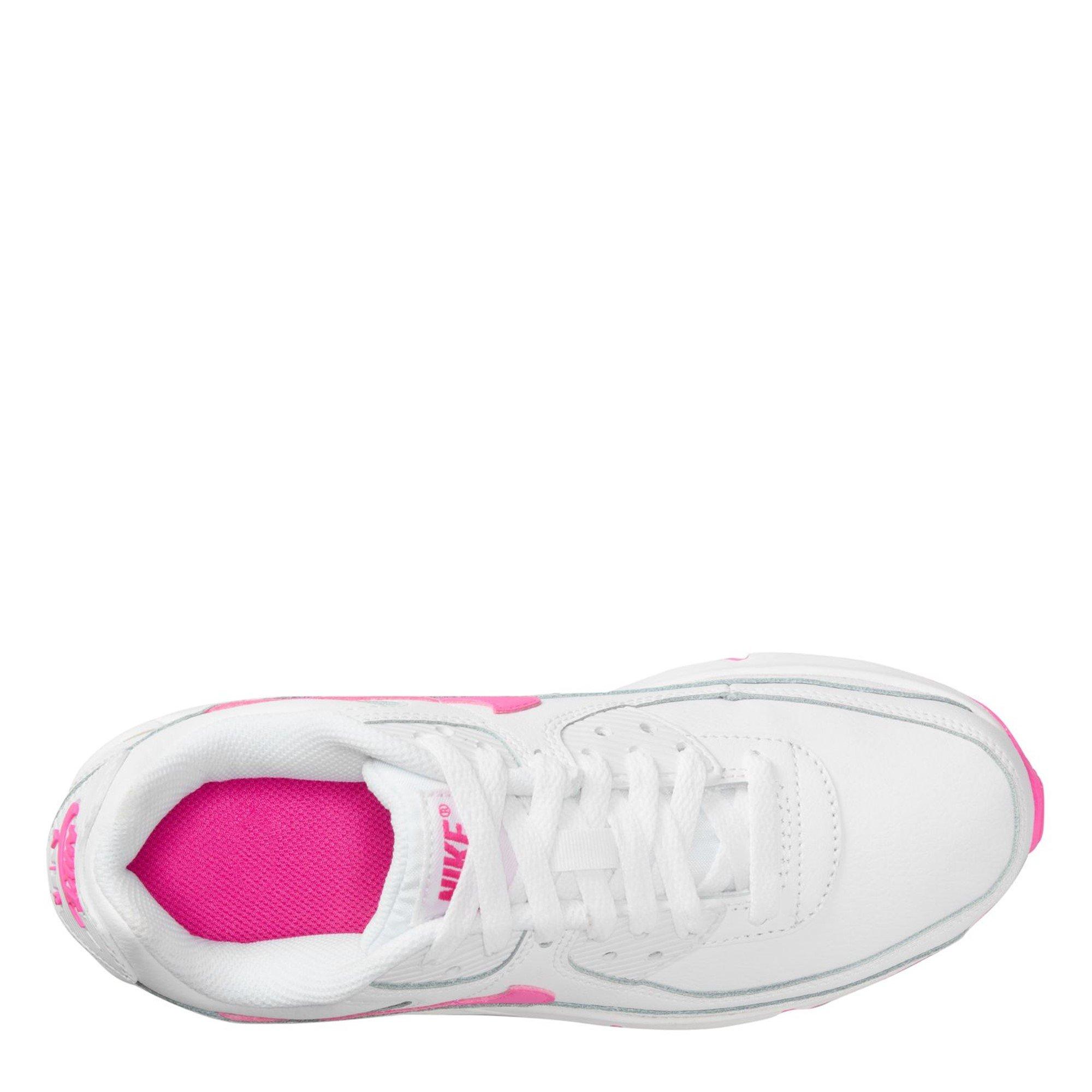 Wit/Roze - Nike - Air Max 90 Trainers Juniors - 9