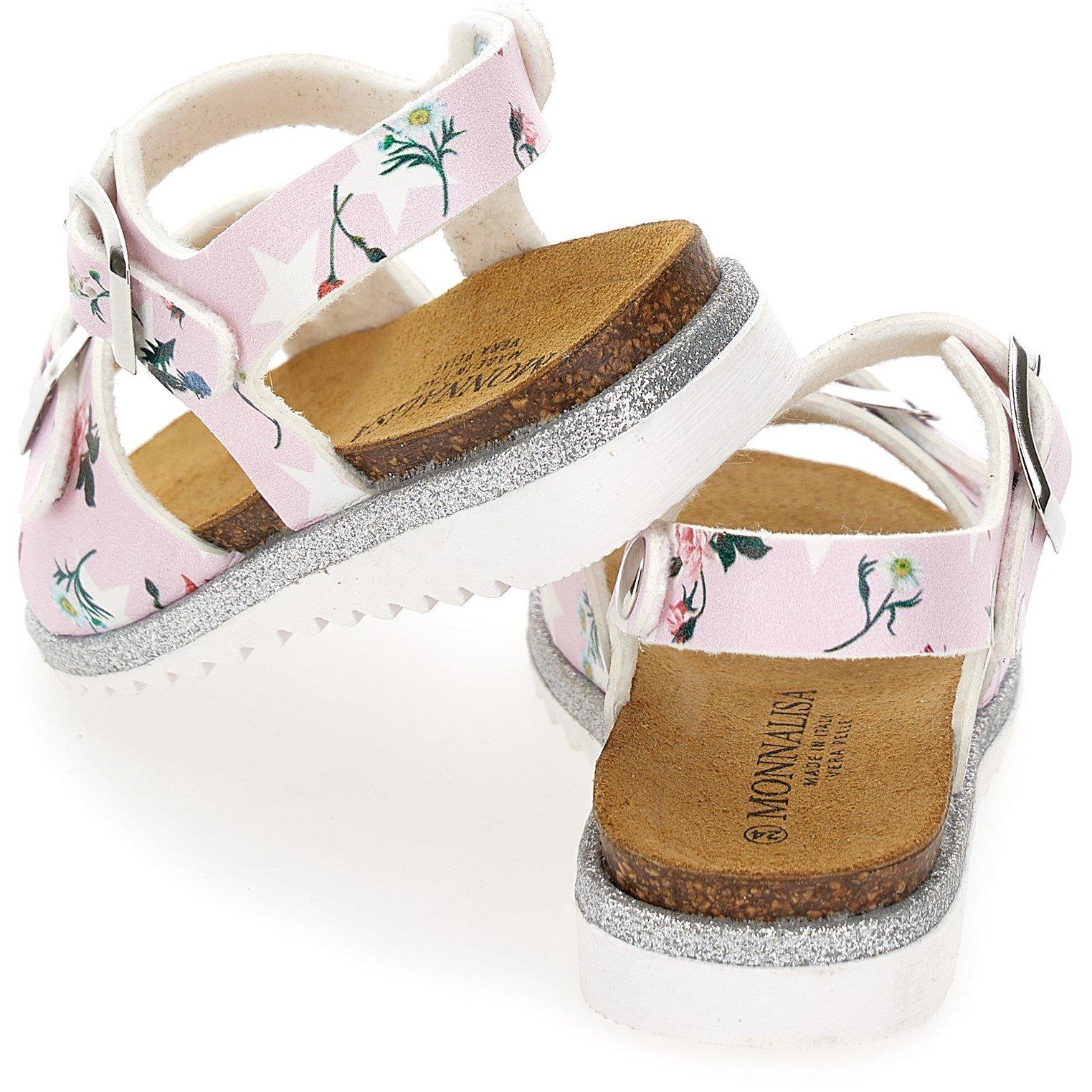 Rose 0090 - Monnalisa - Star Printed Sandals Juniors - 3