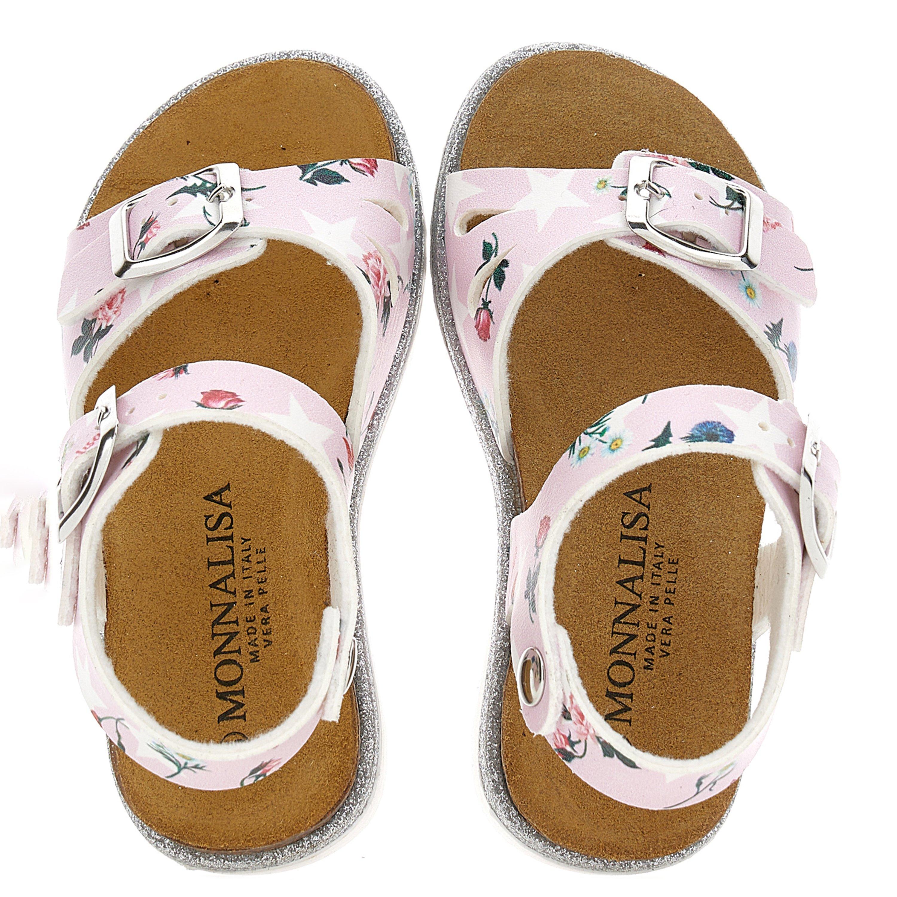 Rose 0090 - Monnalisa - Star Printed Sandals Juniors - 5