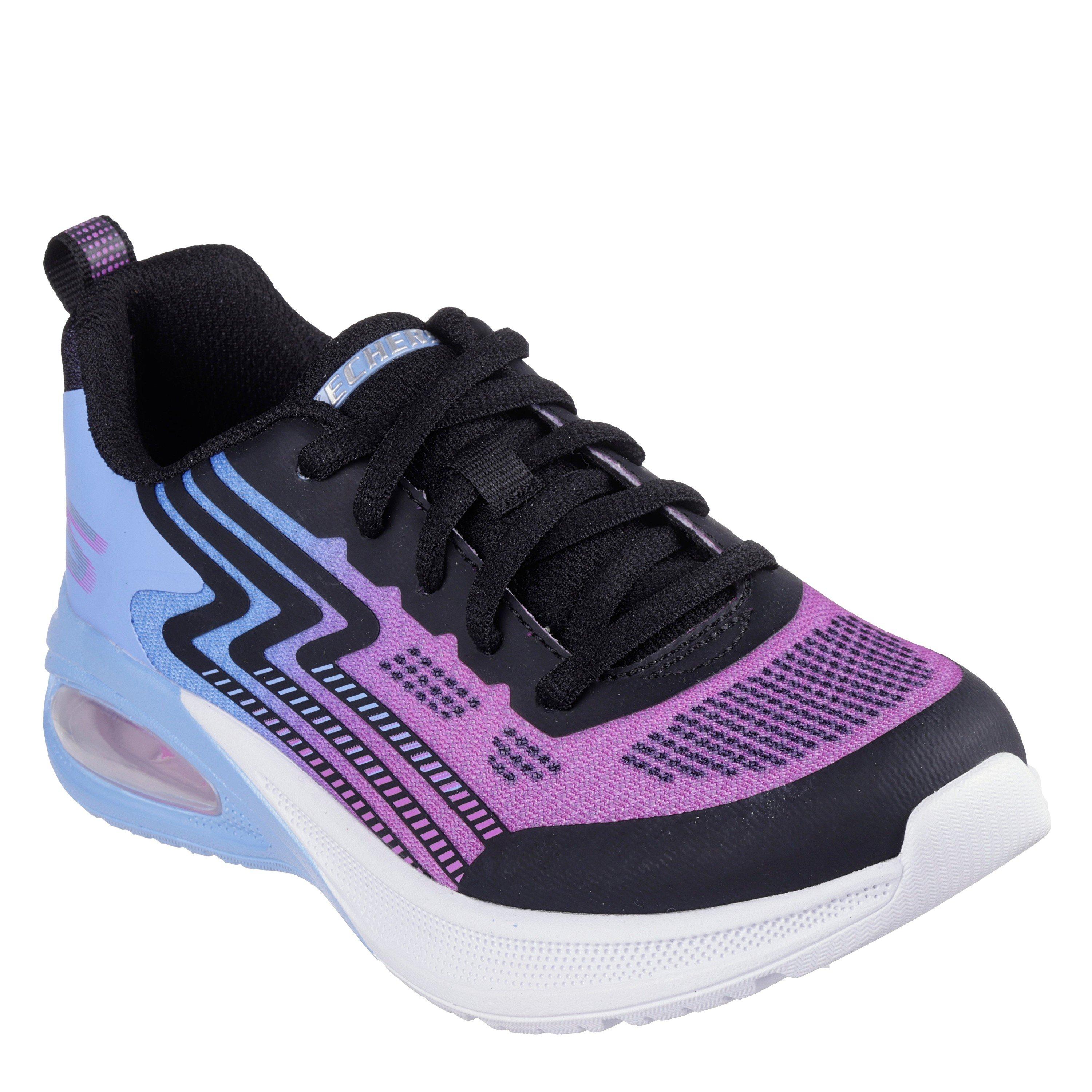 Black/Pink - Skechers - Lace Up Ombre Sneaker W Midsole Pai Runners Girls - 3