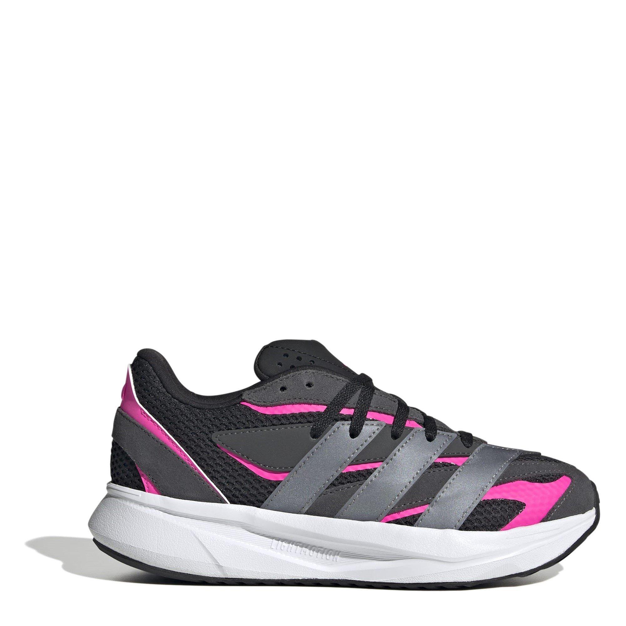 Adidas Girls Lightblaze Trainers Kids - Black/Pink - 5 (38)