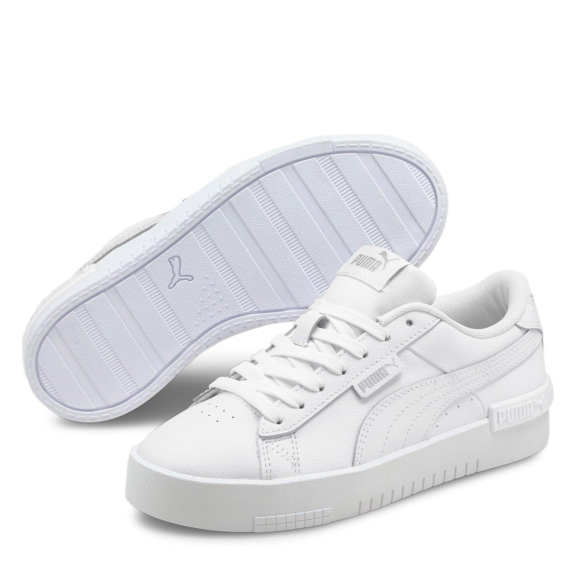 Puma Girls Jada Junior Trainers - White/White - 5 (38)