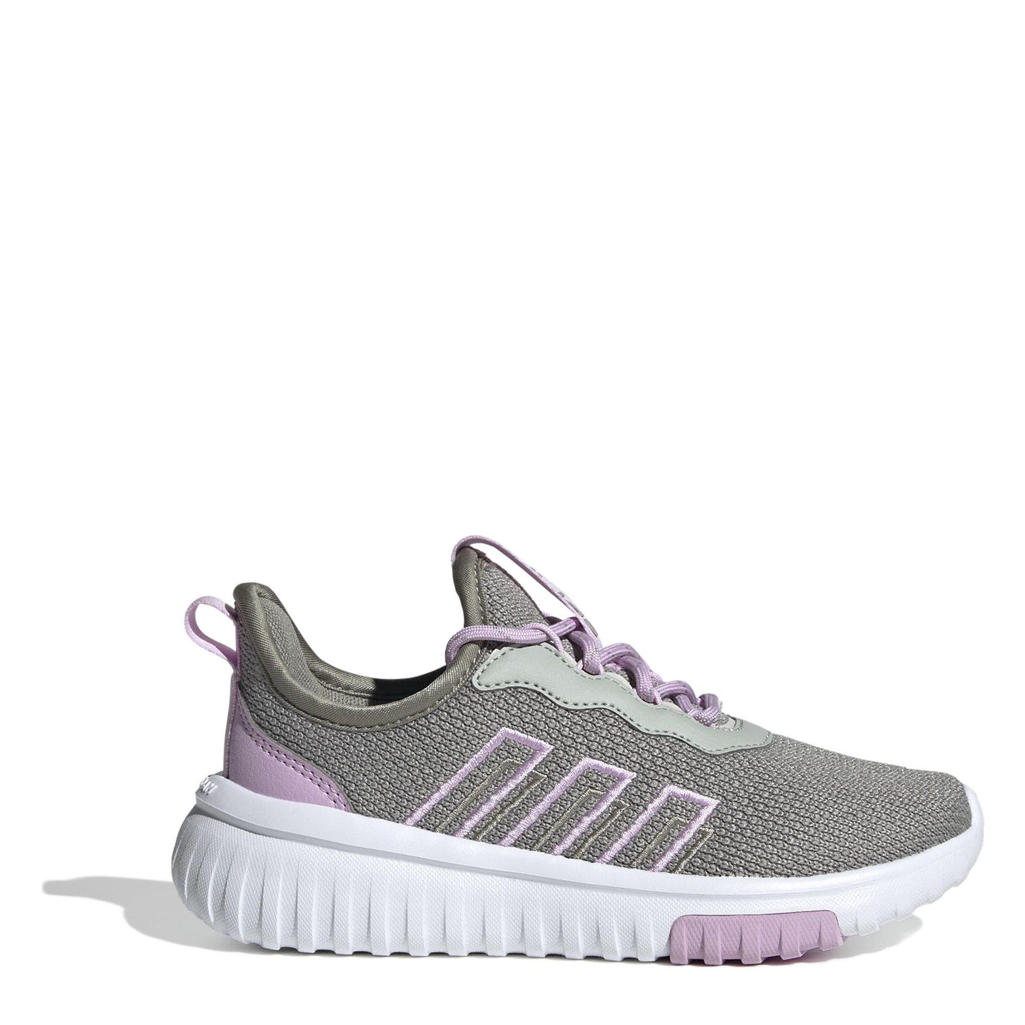 Adidas Girls Kaptir Flow 2.0 Shoes Juniors - Grey/Lilac - 5.5 (38.7)