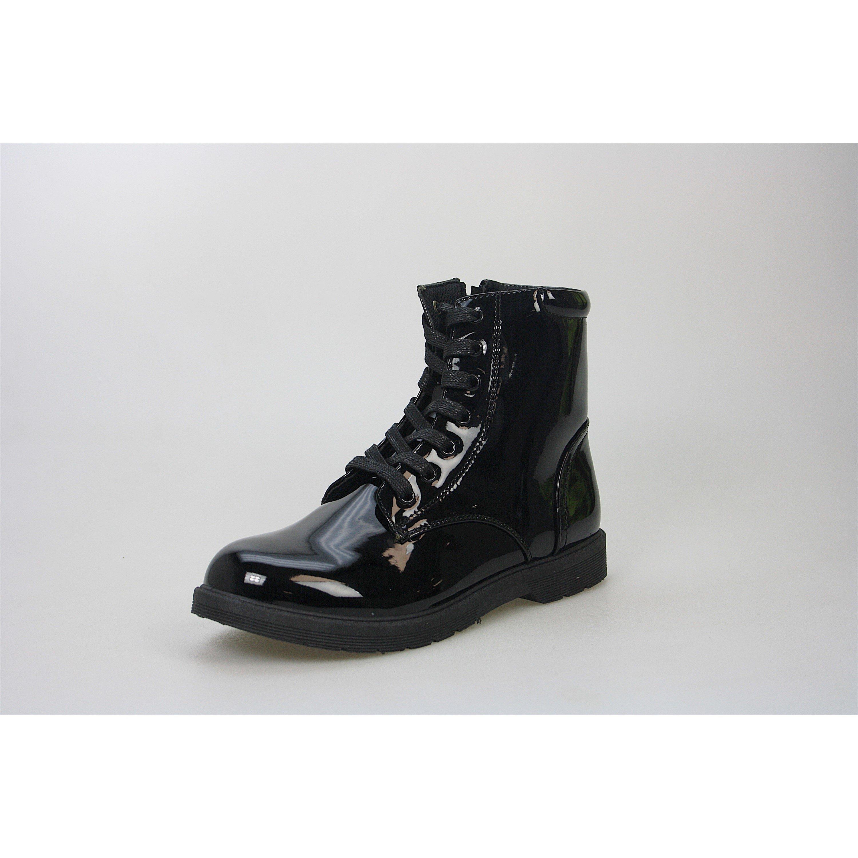 Black - Buckle My Shoe - Lace Up Boot Jn99 - 3