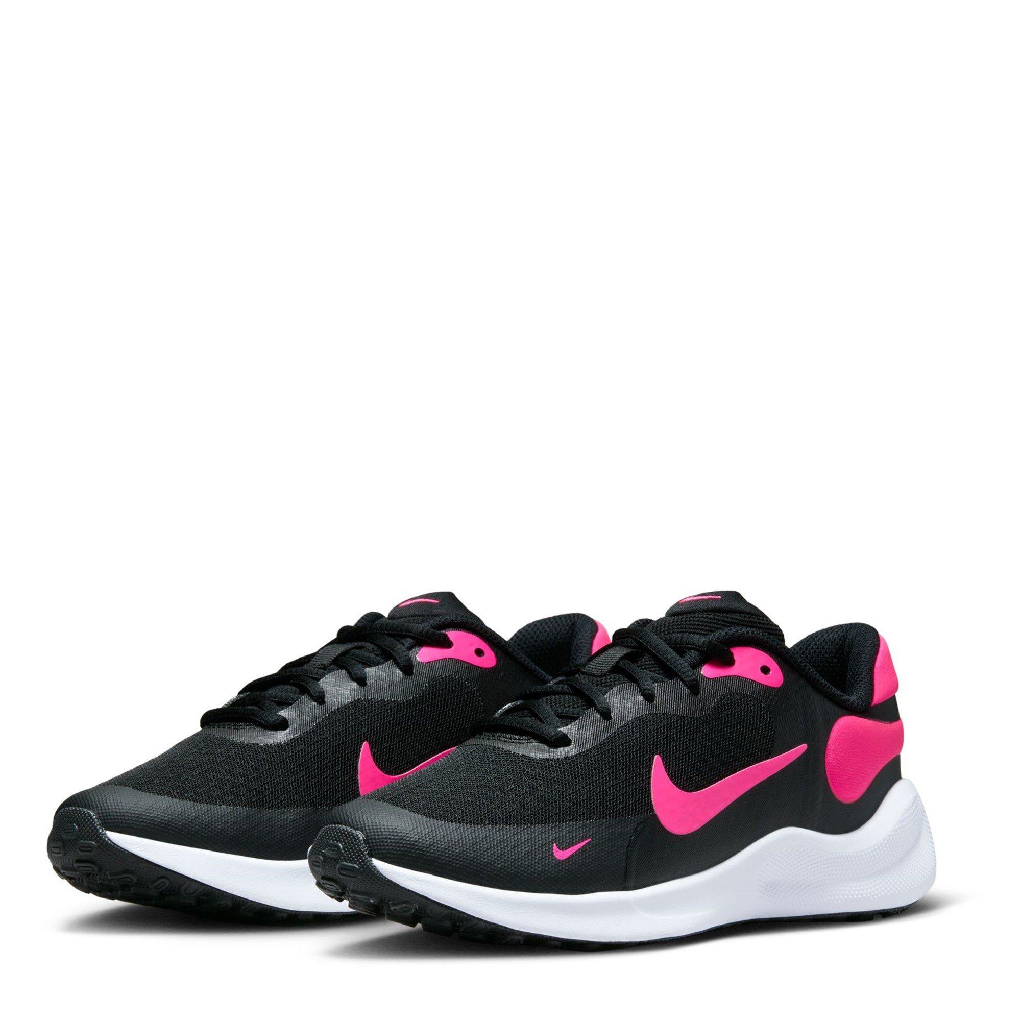 Schwarz/Rosa - Nike - Revolution 7 Big Kids' Shoes - 3