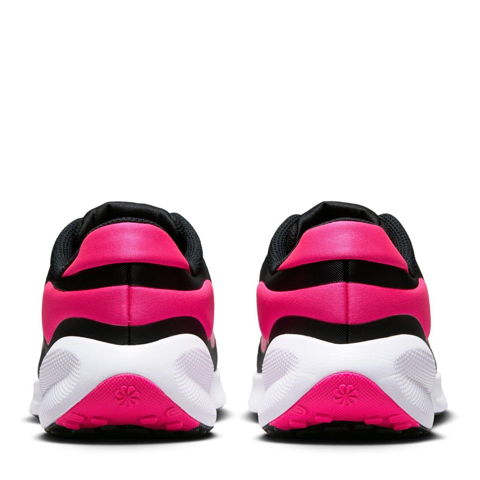 Schwarz/Rosa - Nike - Revolution 7 Big Kids' Shoes - 4