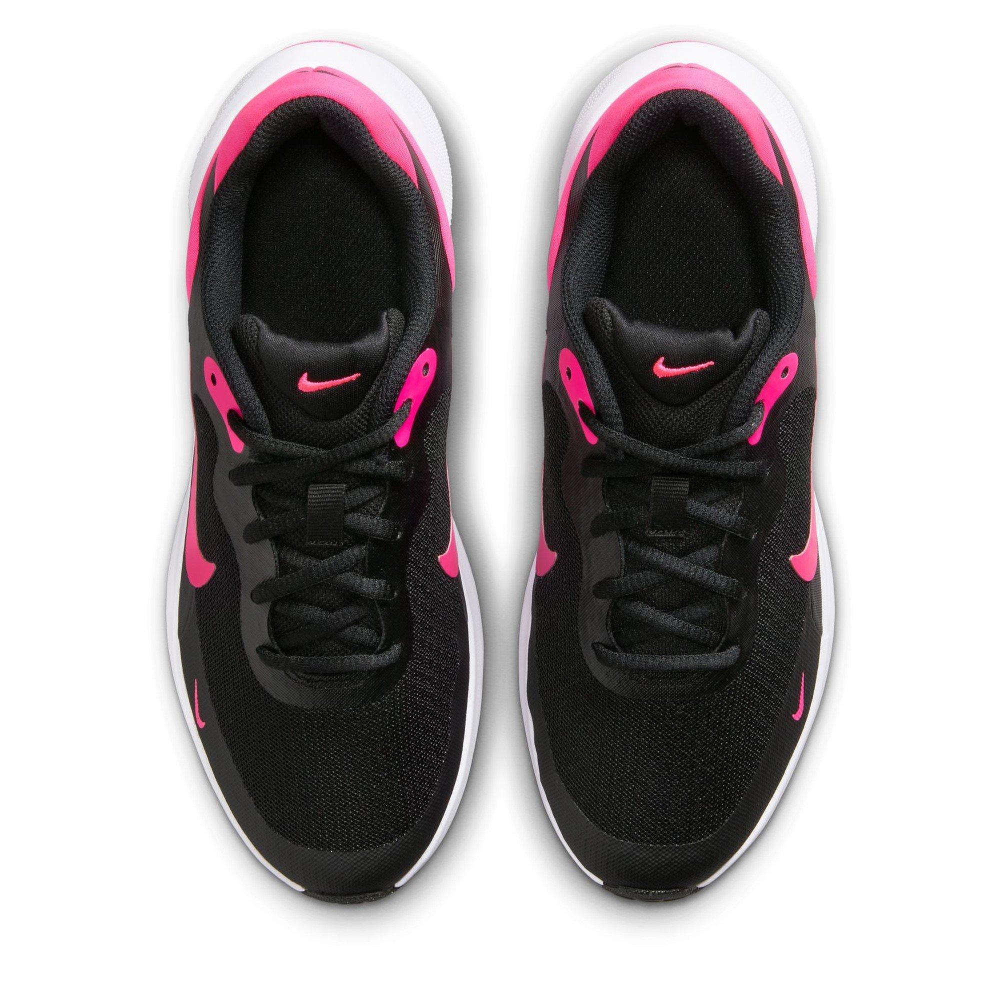 Schwarz/Rosa - Nike - Revolution 7 Big Kids' Shoes - 5
