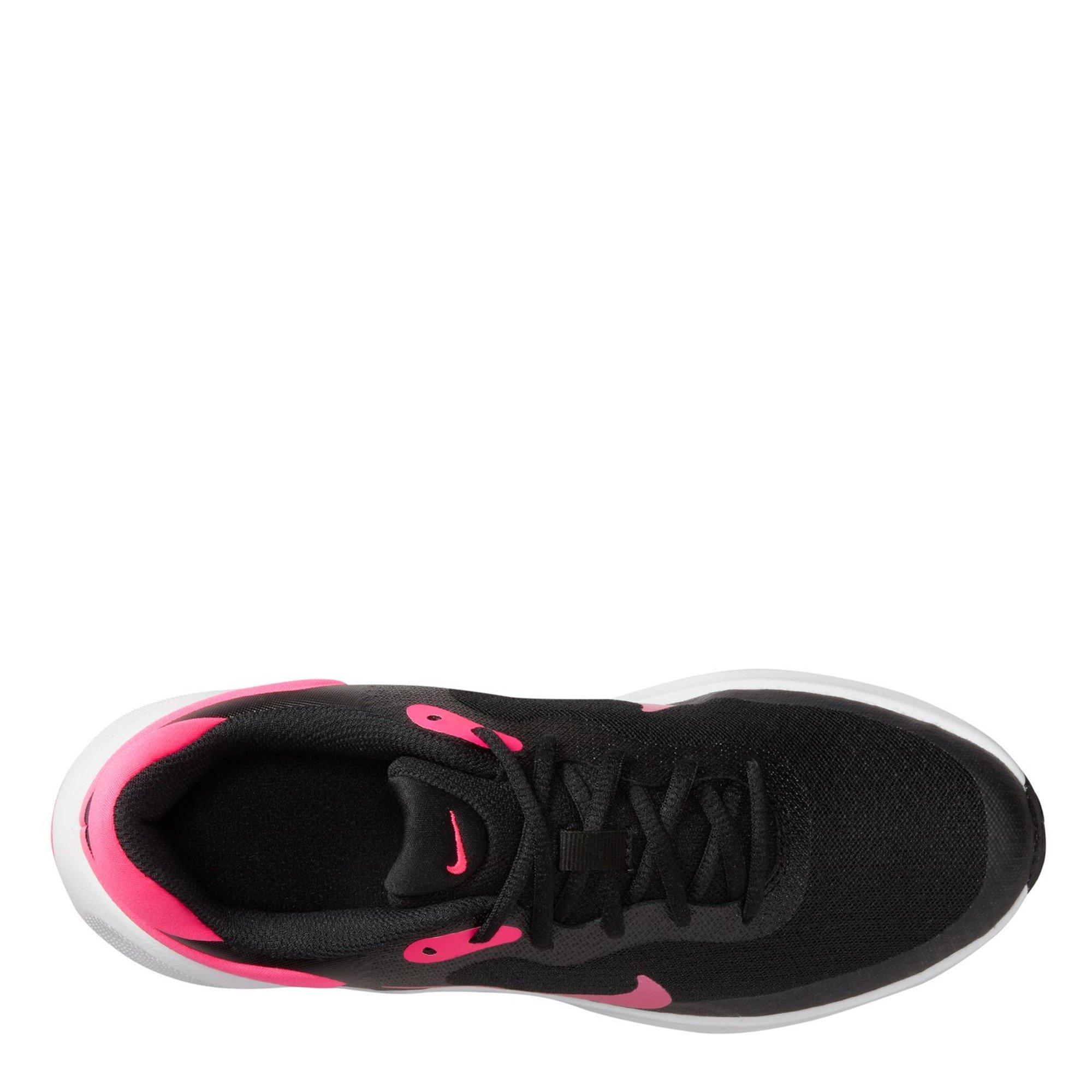 Schwarz/Rosa - Nike - Revolution 7 Big Kids' Shoes - 9