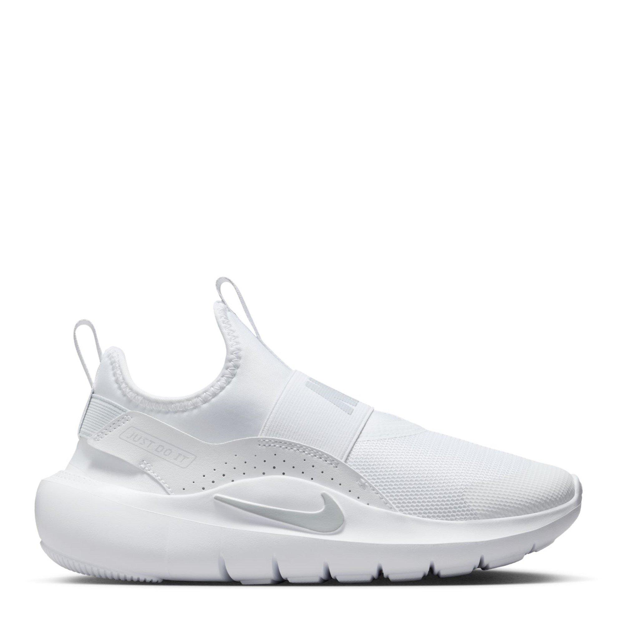 Nike Girls Flex Runner 4 Shoes Juniors - White/White - 4 (36.5)