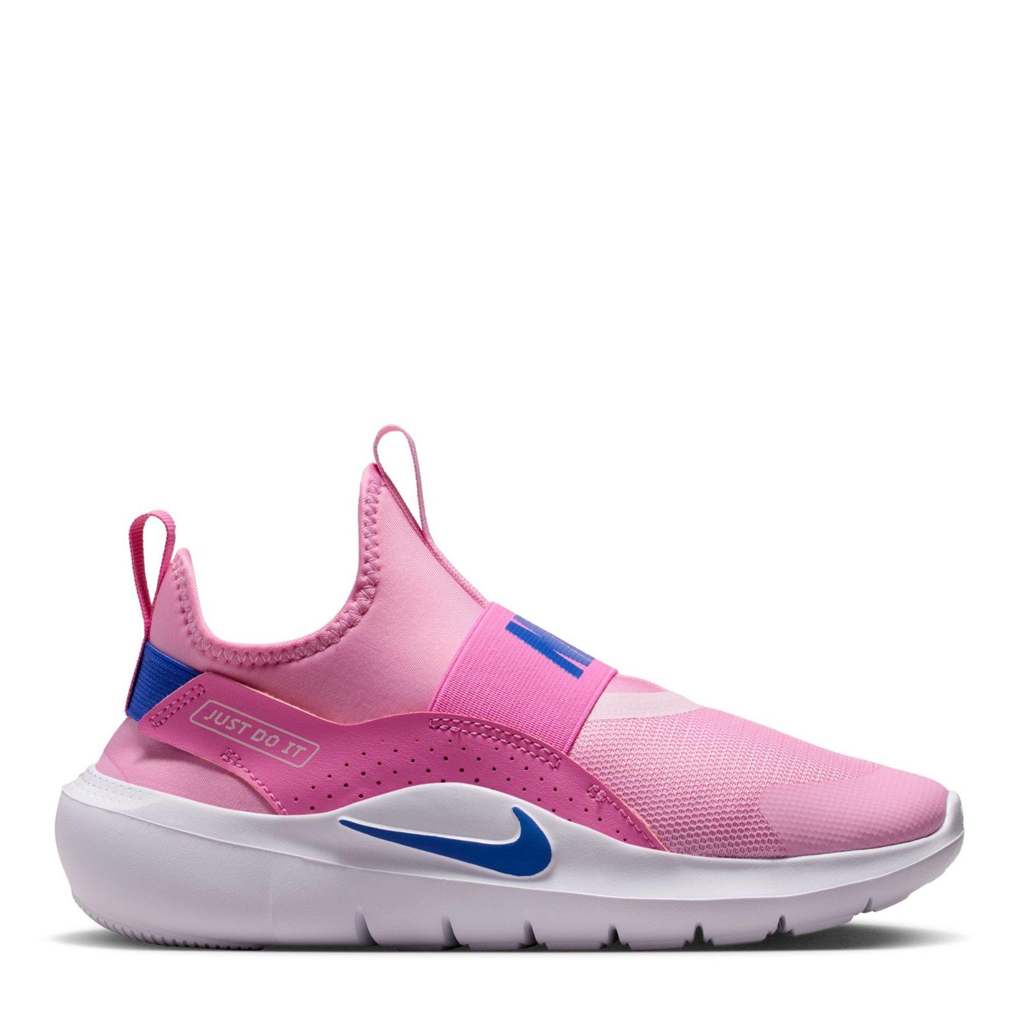 Nike Girls Flex Runner 4 Shoes Juniors - Pink/Blue - 5.5 (38.5)