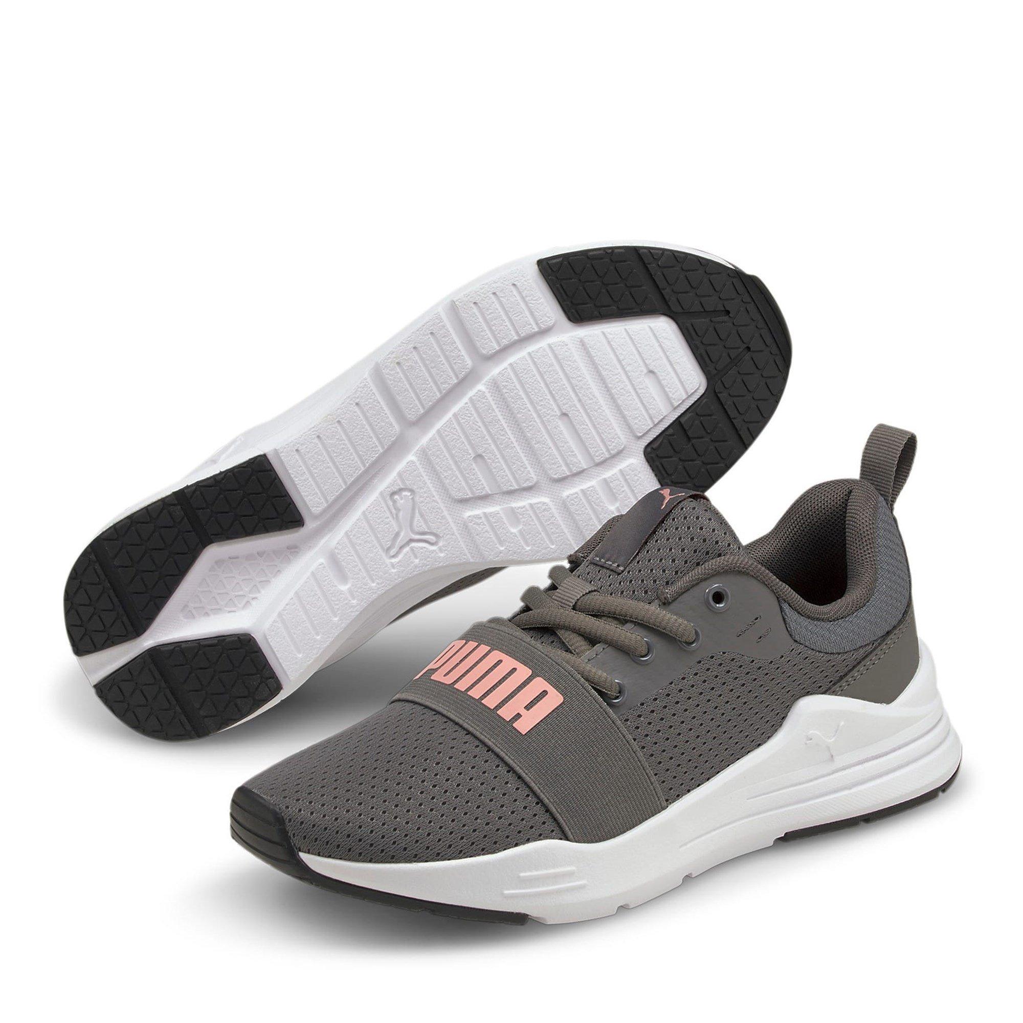 Grau/Rosa - Puma - Junior Girls Puma Wired Trainers - 1
