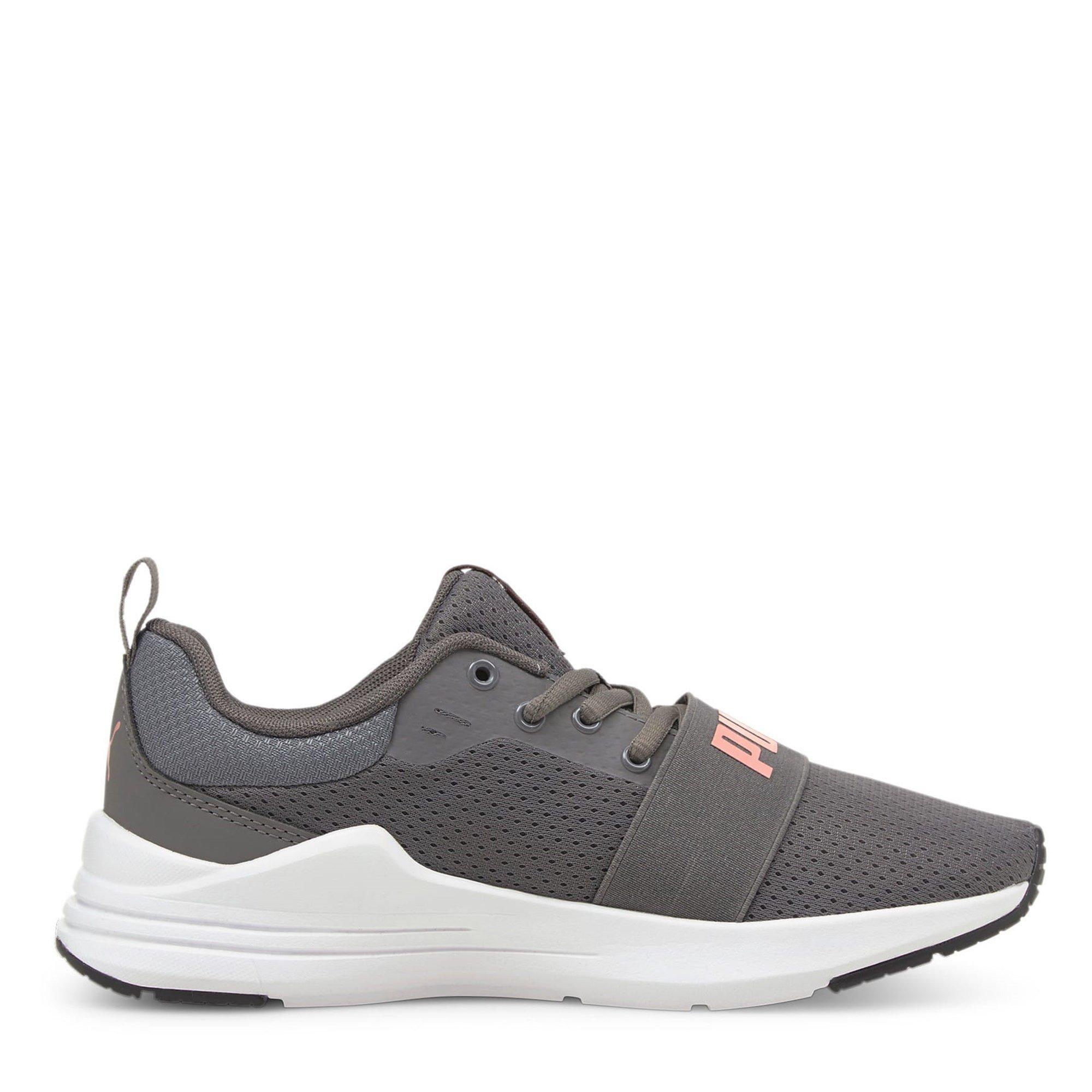Grau/Rosa - Puma - Junior Girls Puma Wired Trainers - 4