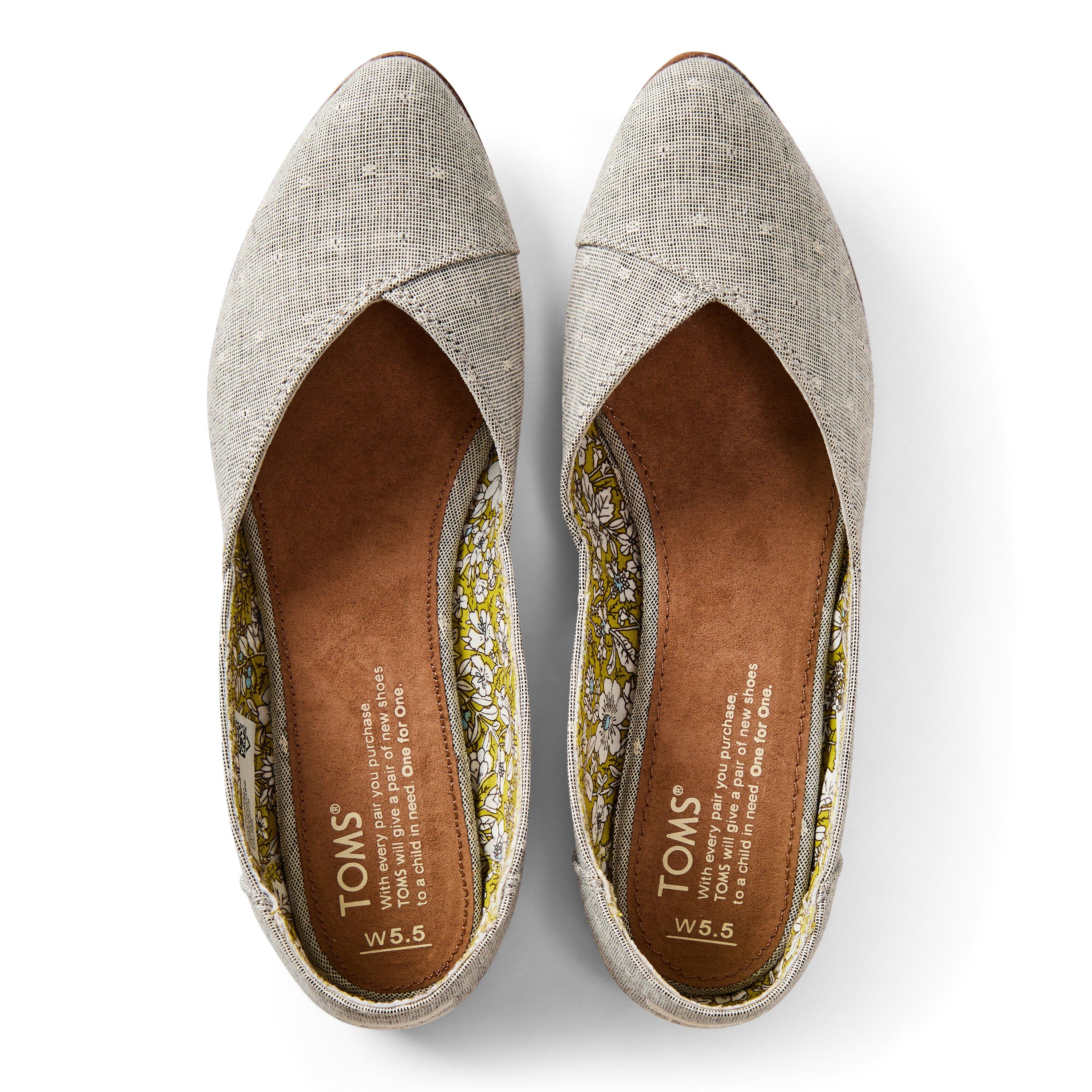 Grey - Toms - Chambray Dot Juniors - 4