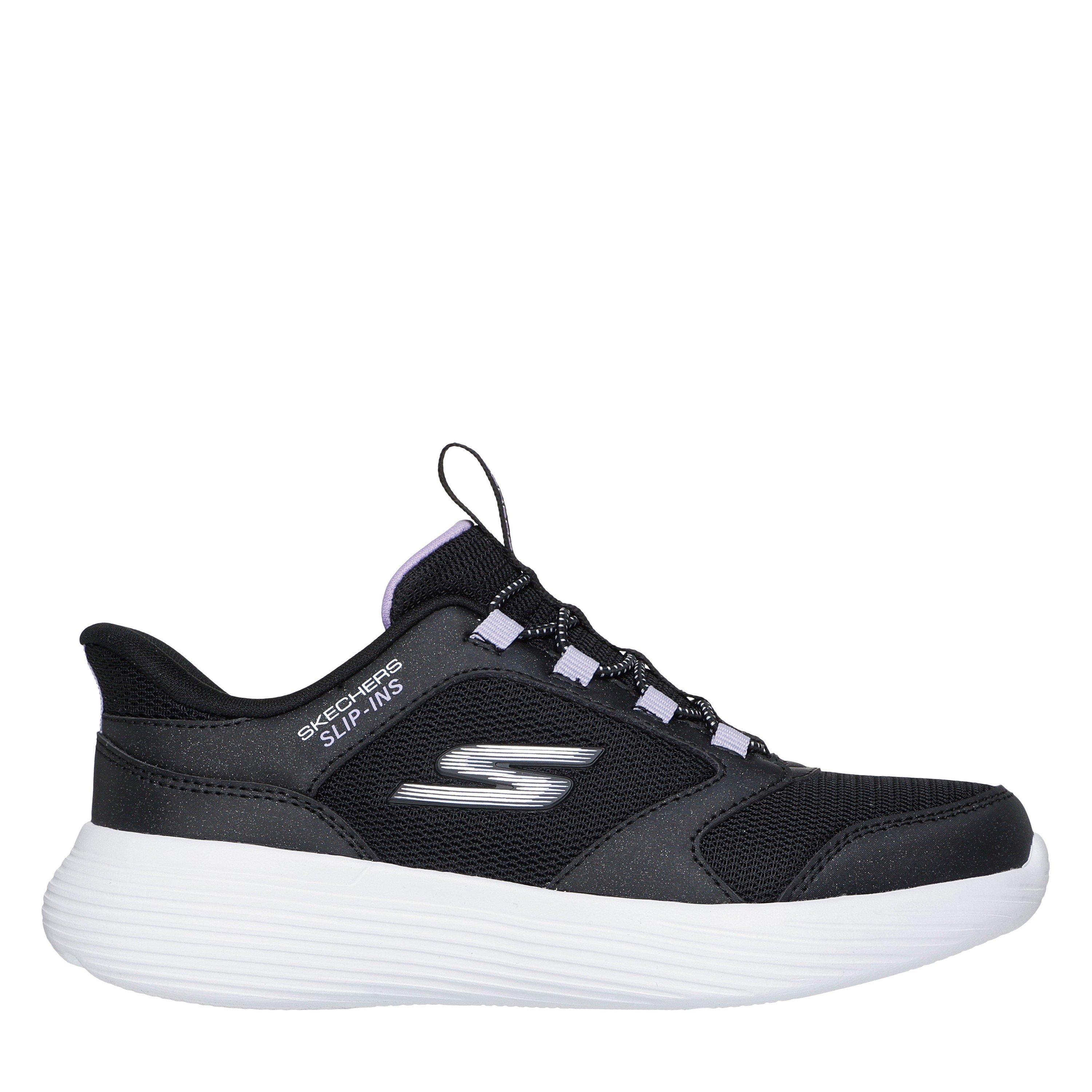 Skechers Girls Kids' Go Run Runners - Black - C10 (27.5)
