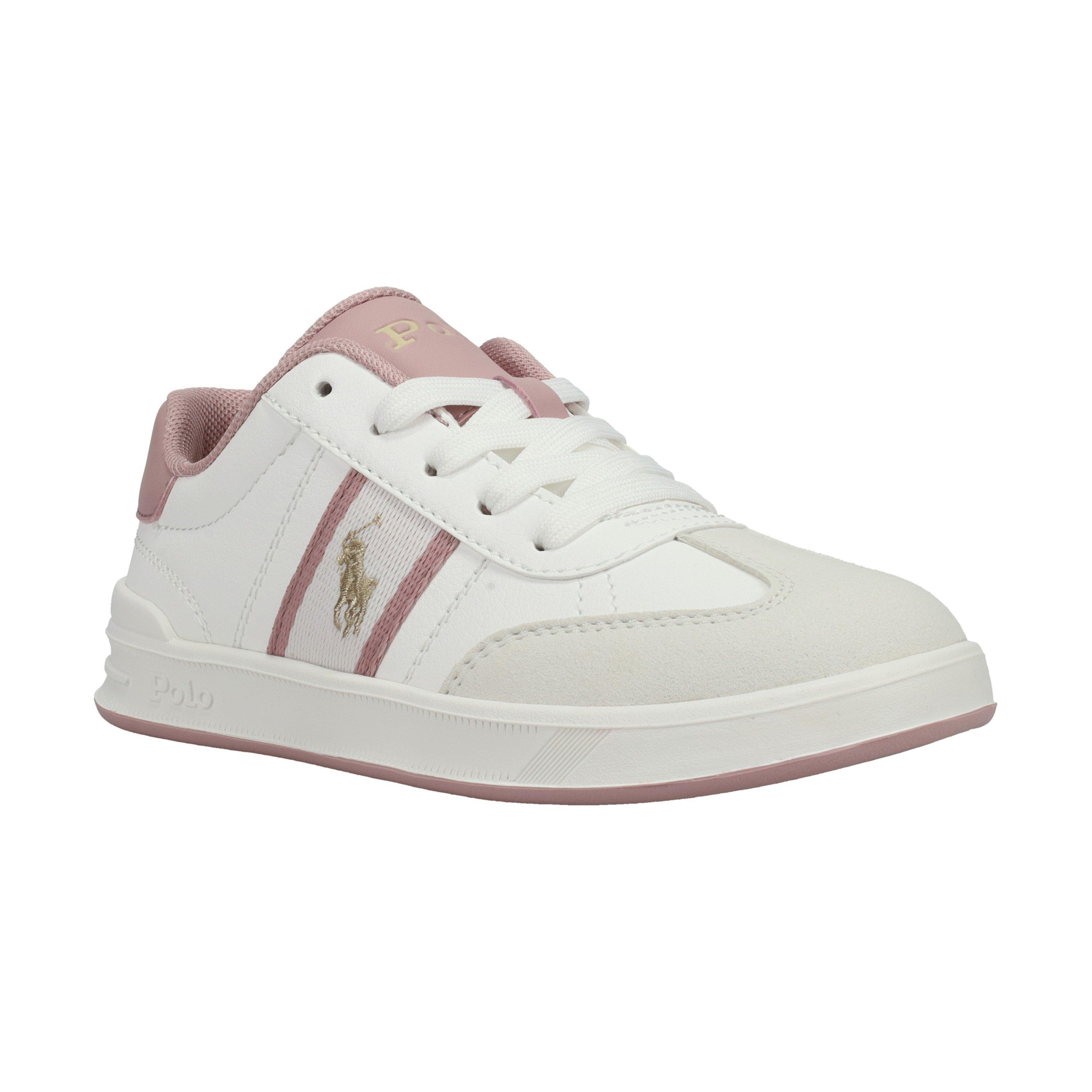 White/Blush - Polo Ralph Lauren - Kids' Heritage Court Low-Top Trainers