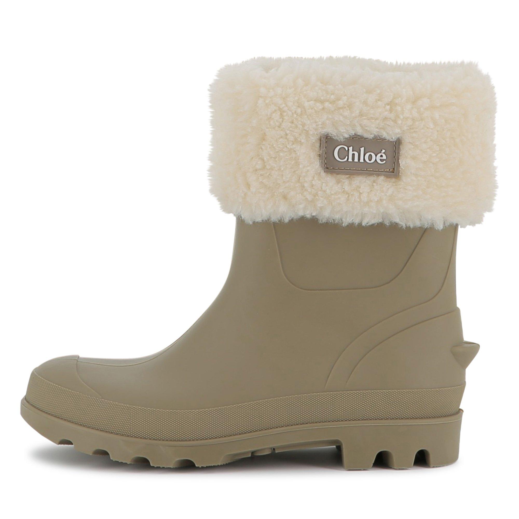 Khaki 65E - Chloe - Kids' Waterproof Rubber Wellies - 1