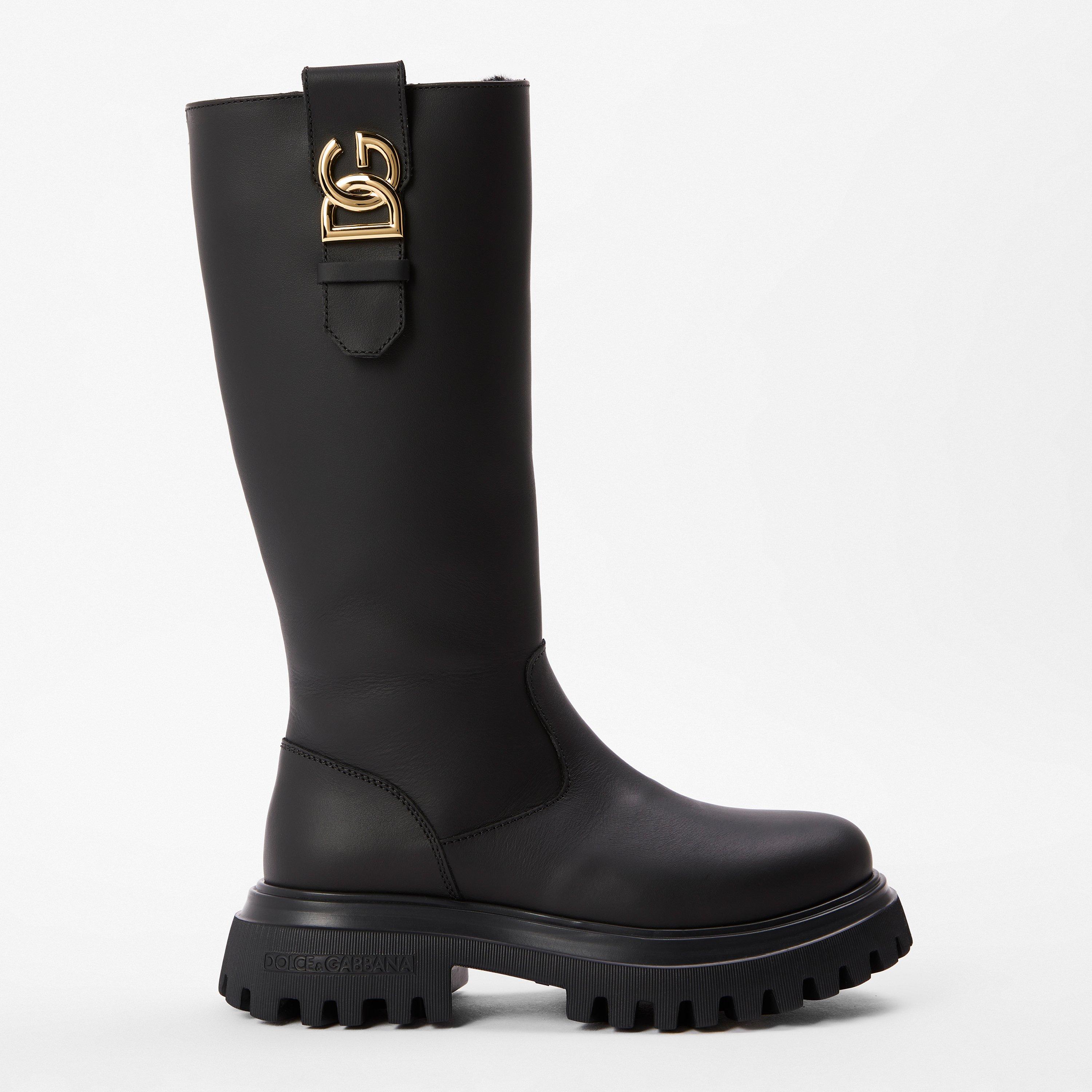 Black 80999 - Dolce and Gabbana - Kids' & Knee High Boots - 1