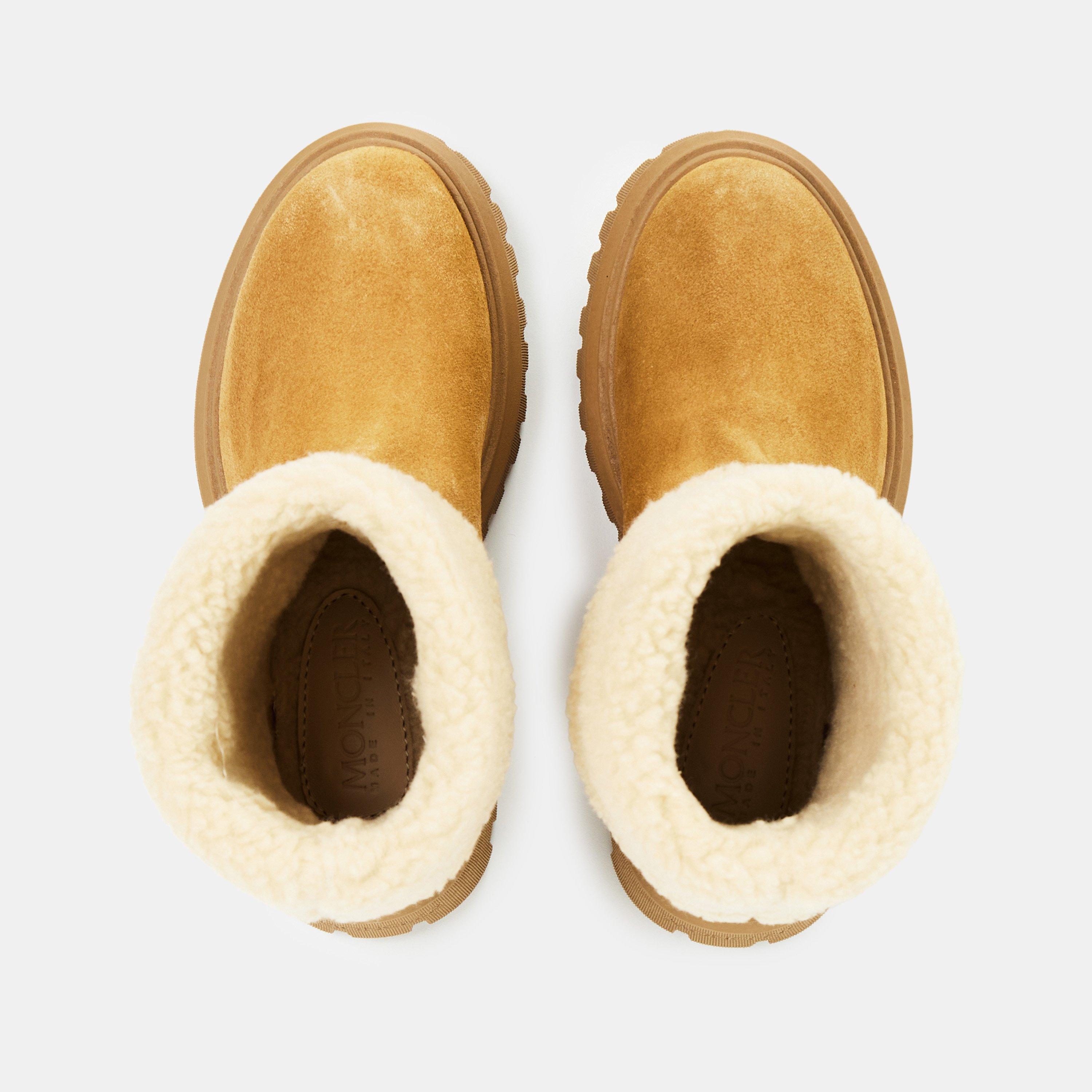 Brown 23L - Moncler - Kids Flat Ankle Boots - 4