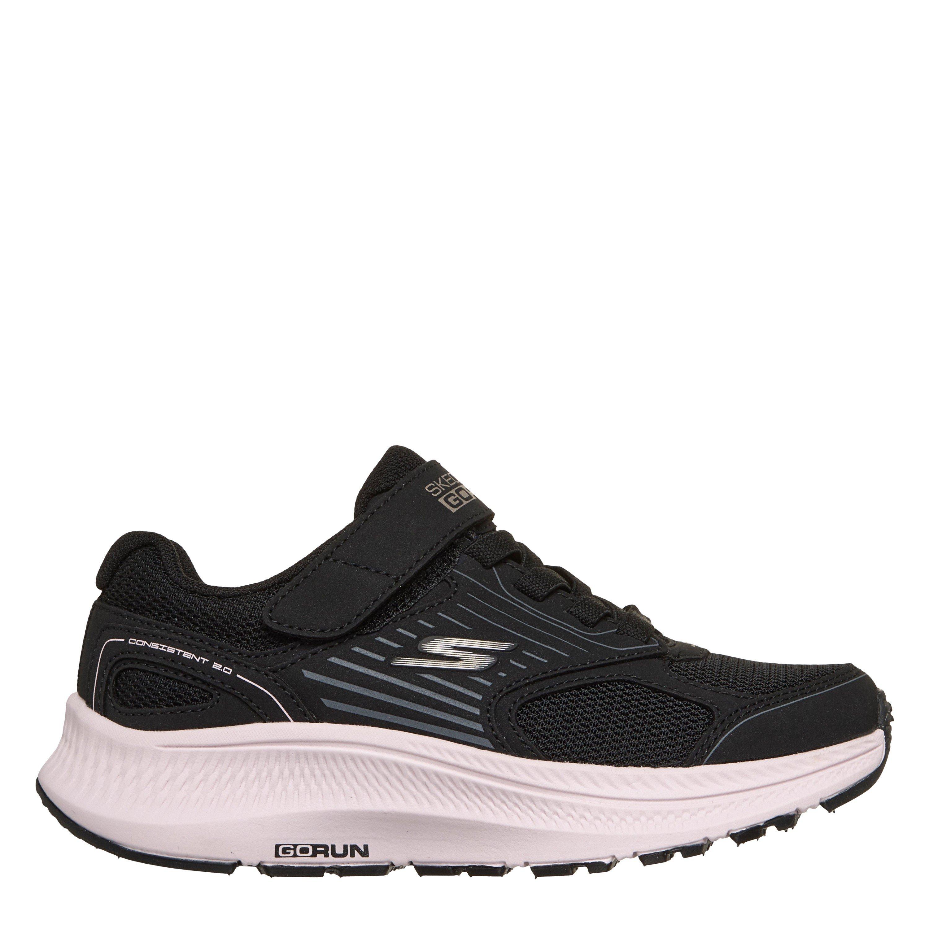 Skechers Girls Kids' Go Run Consistent 2.0 Runners - Black/Gold - C10 (27.5)