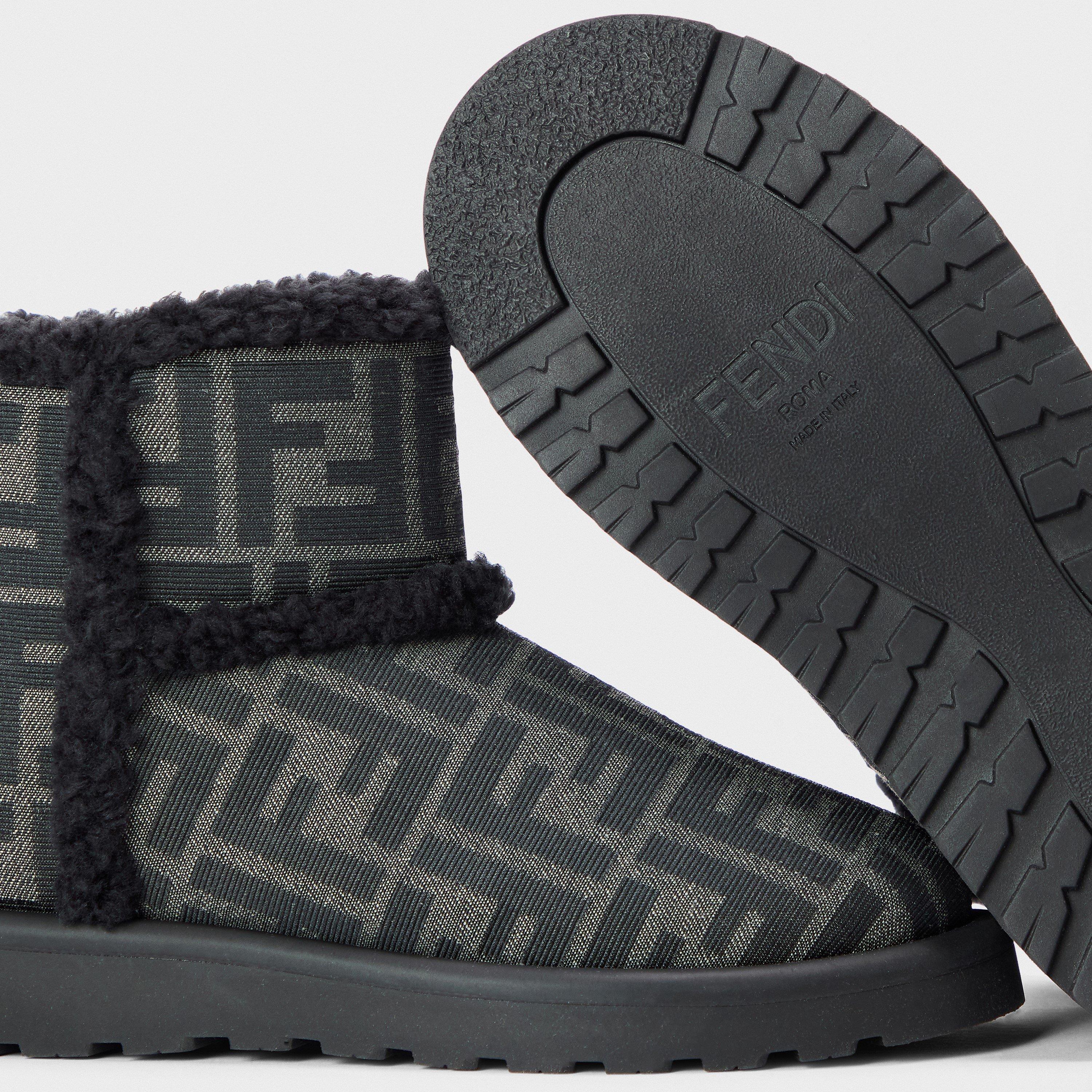 GrigioNeroF13I8 - Fendi - Kids' Plush Snug Boots - 3