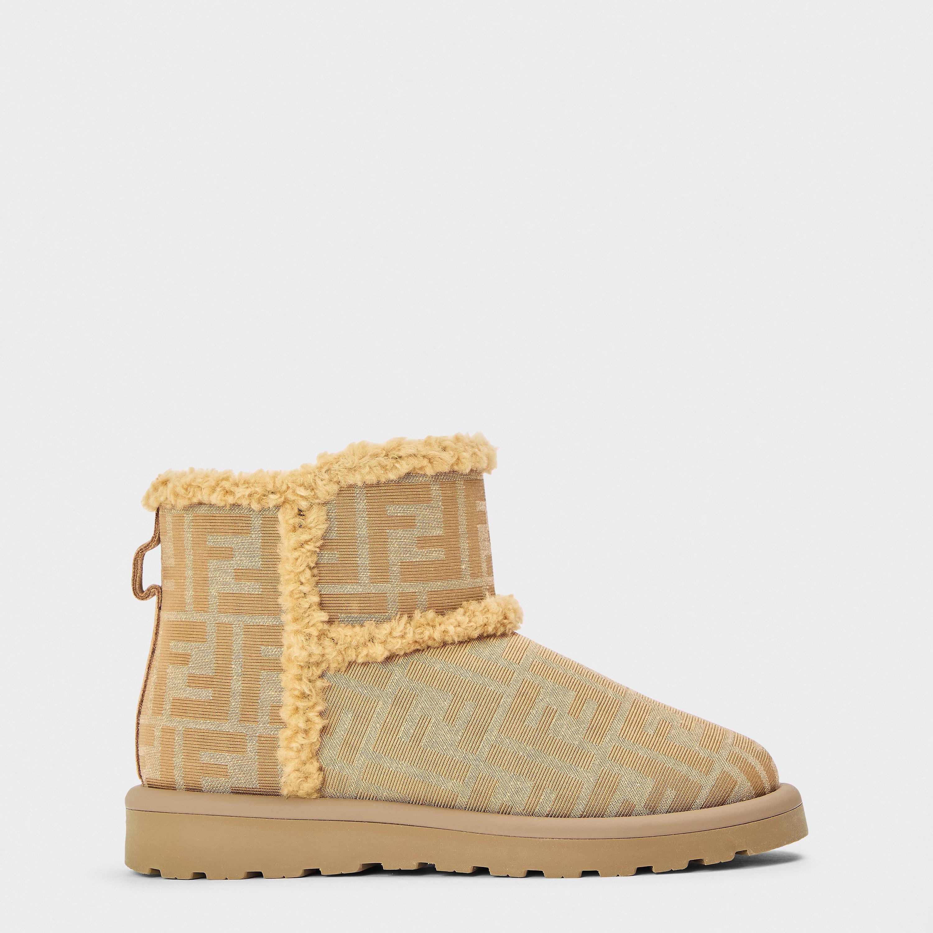 Beige F1TPX - Fendi - Kids' Plush Snug Boots - 1