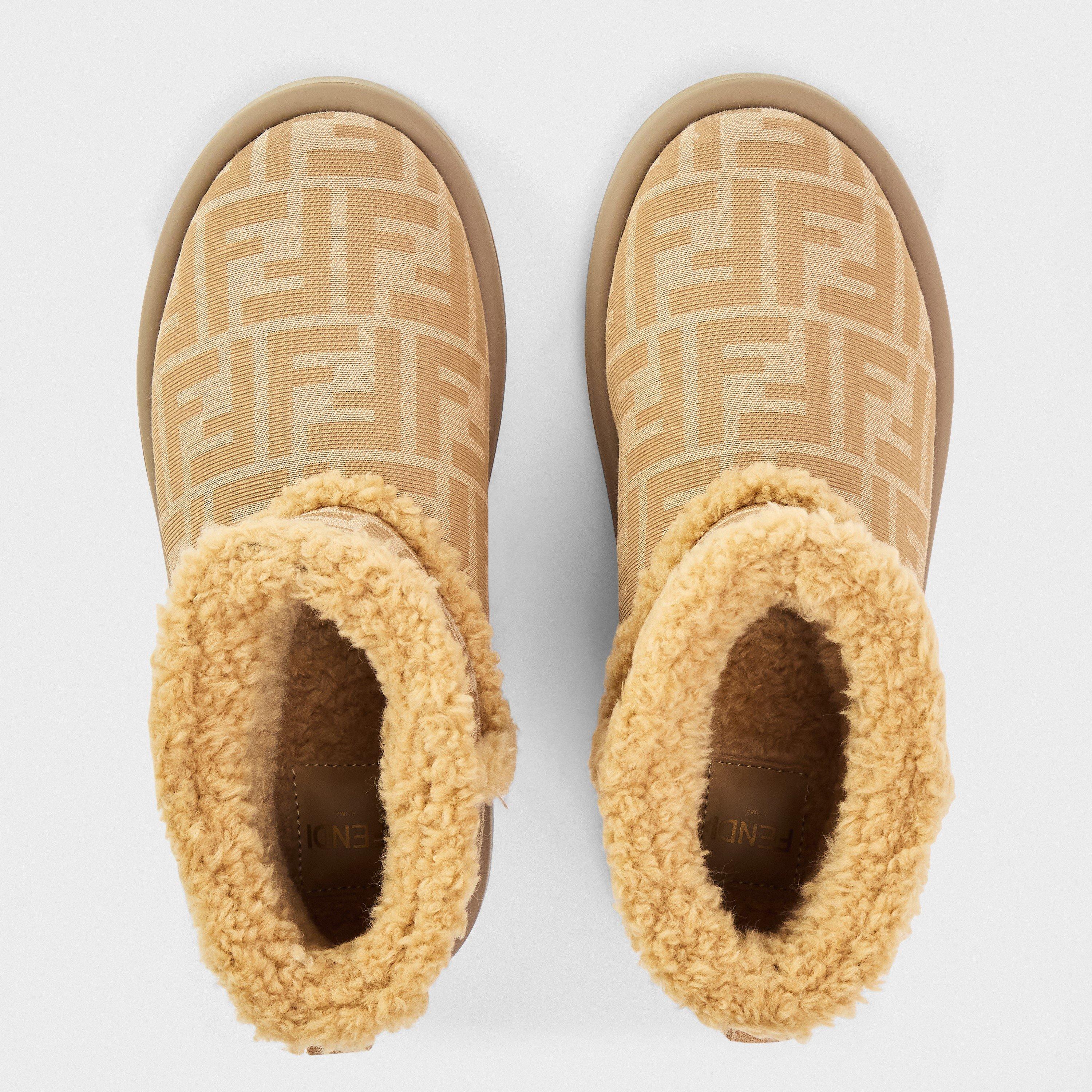 Beige F1TPX - Fendi - Unisex Kids' Snug Boots - 4