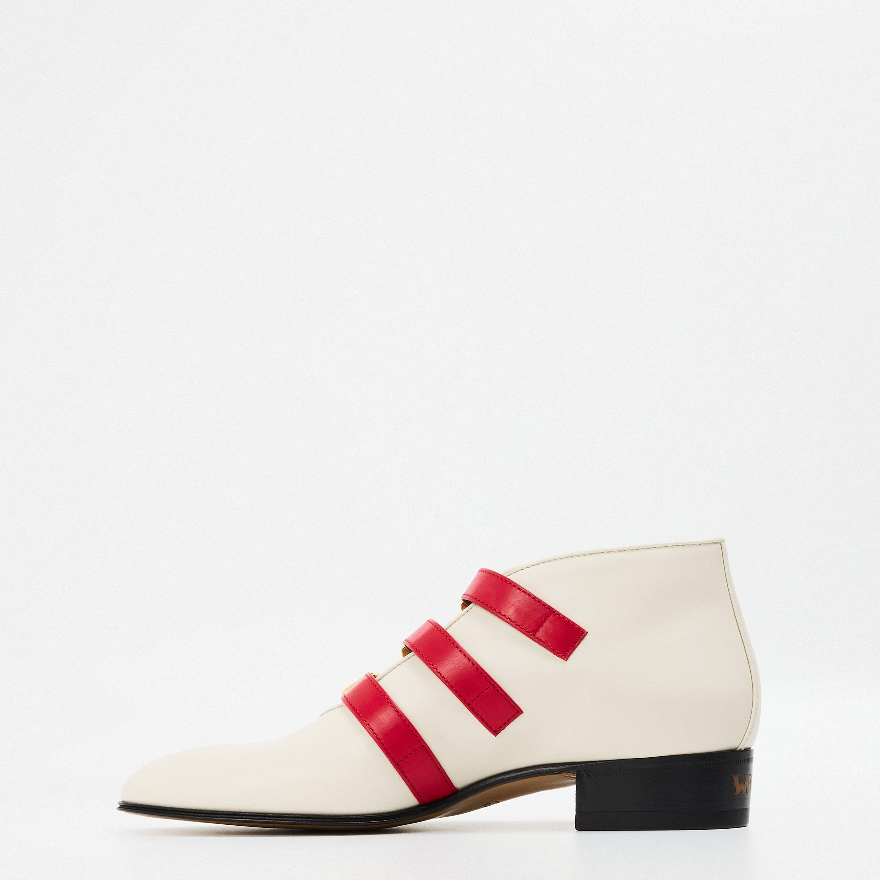 BlkIvGldB/Blk/G - Gucci - Kids' Side Zip Ankle Heeled Boots - 2