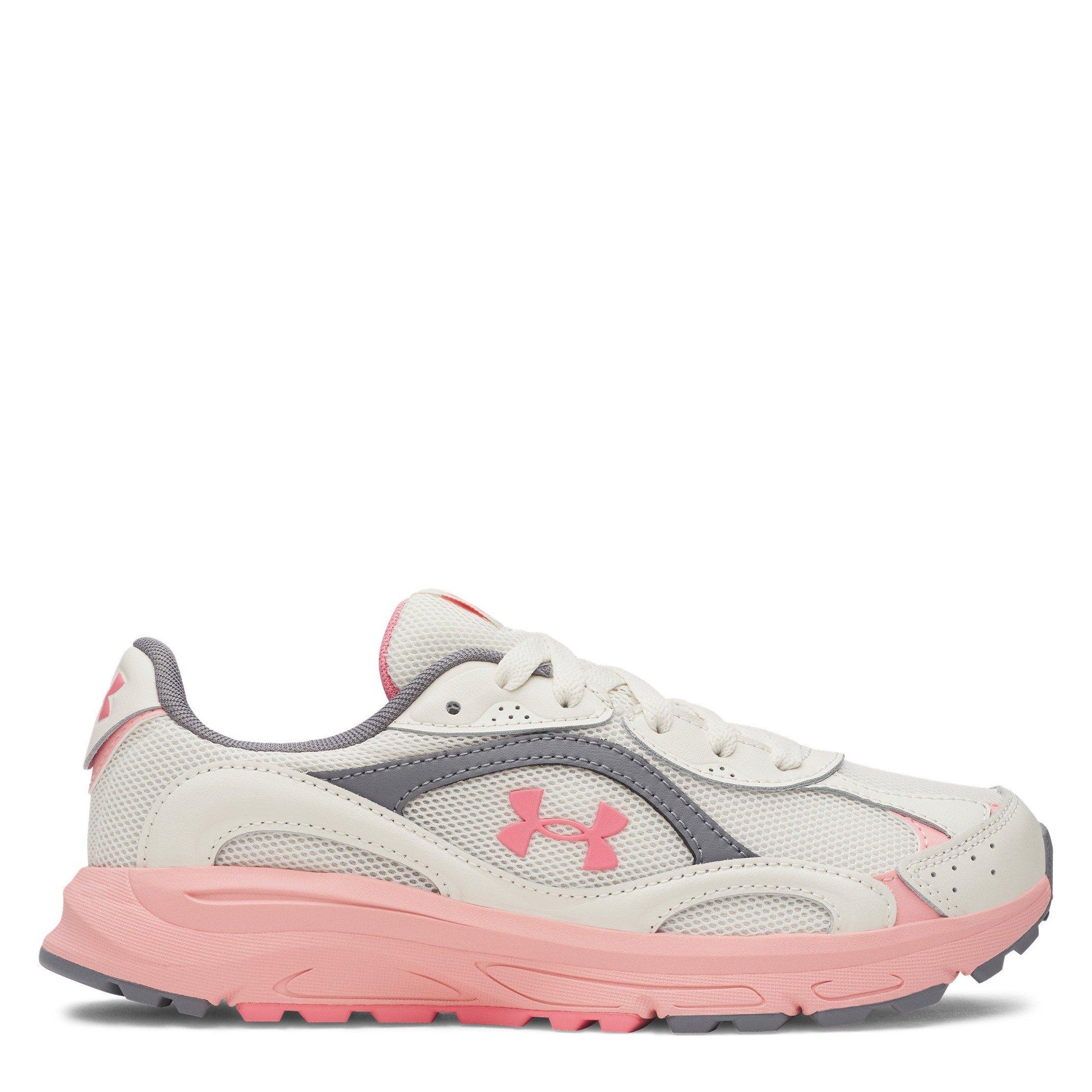 Under Armour Girls Ua Gs Tech Runner - Stone/Pink - 5.5 (38.5)