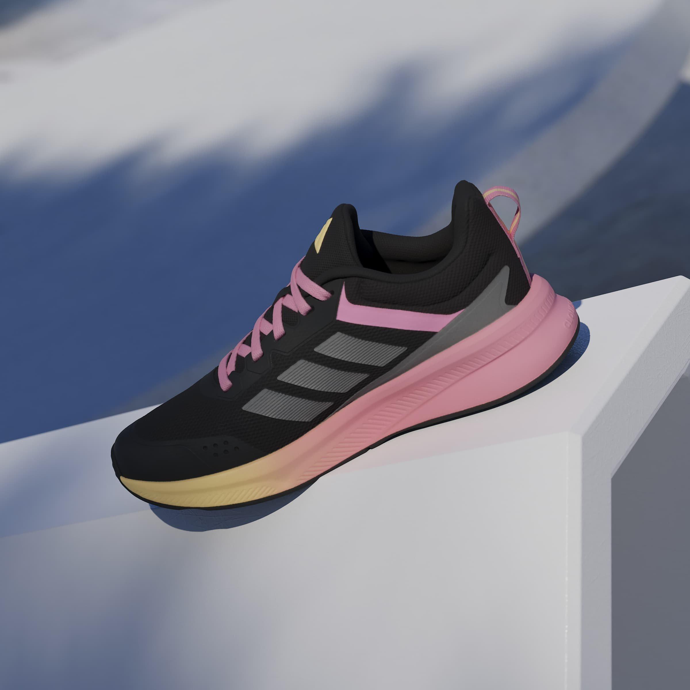 Black/Met/Pink - adidas - Kids' FortaRun 4.0 Runners - 14