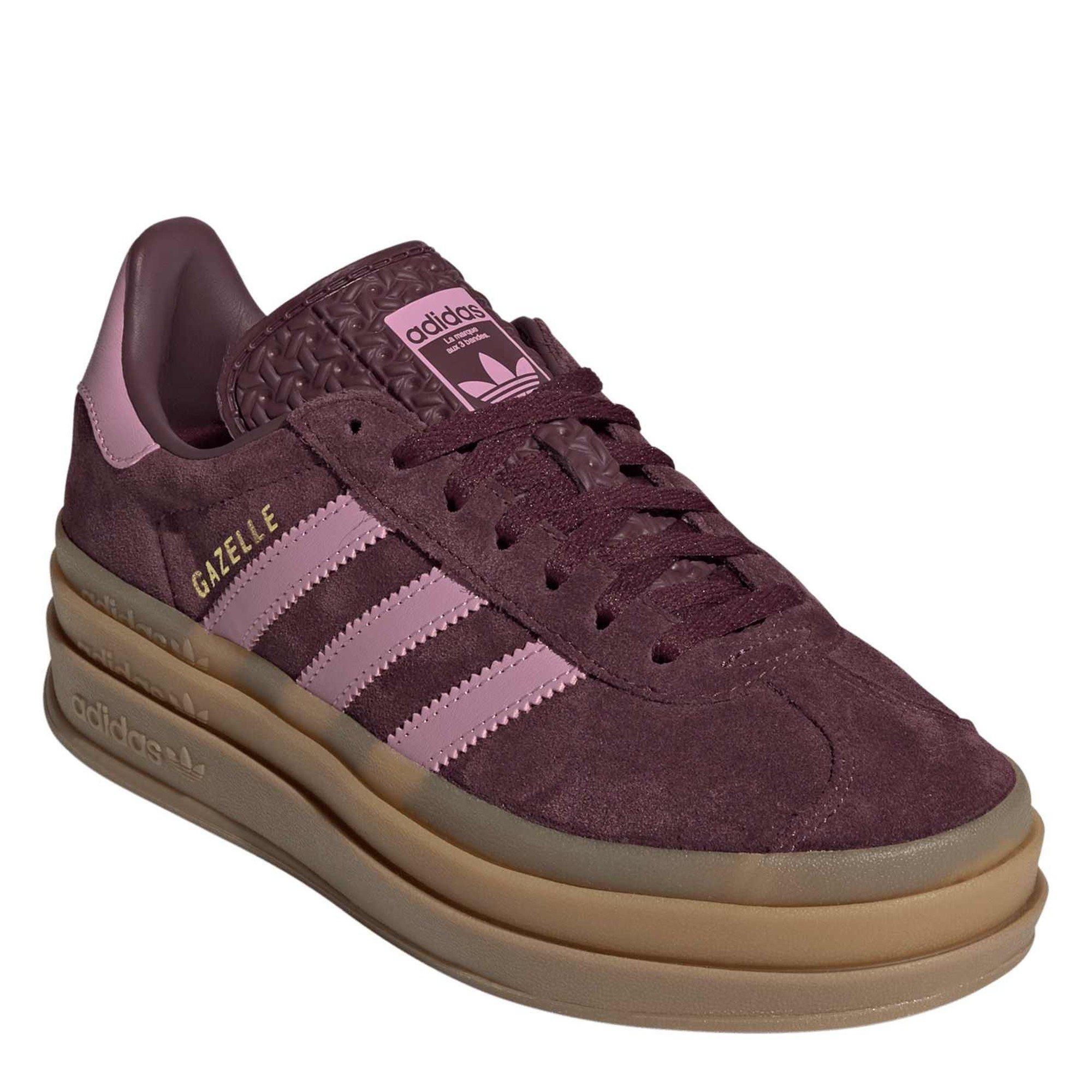 Maroon/Pink - adidas Originals - Adidas Gazelle Bold Jn64 - 3