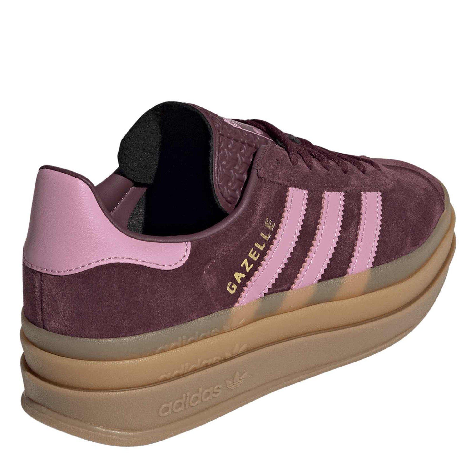 Maroon/Pink - adidas Originals - Adidas Gazelle Bold Jn64 - 4