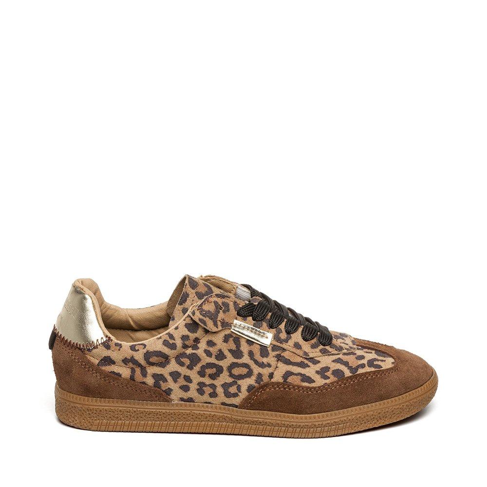 Steve Madden Girls Kids' Emporia Suede Low-Top Trainers - Leopard - 3 (35)