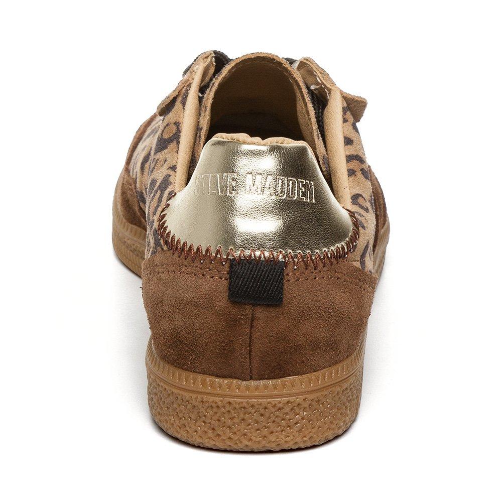Leopard - Steve Madden - Kids' Emporia Suede Low-Top Trainers - 4