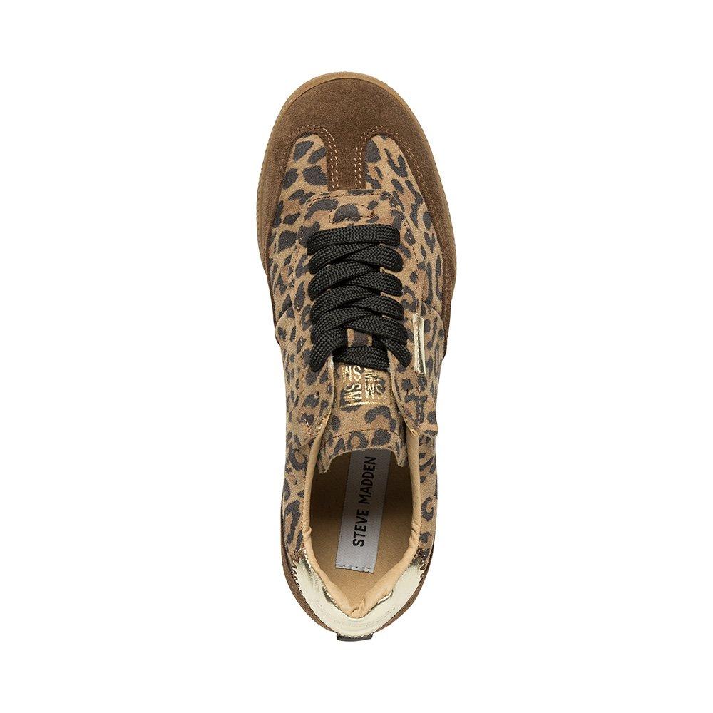 Leopard - Steve Madden - Kids' Emporia Suede Low-Top Trainers - 5