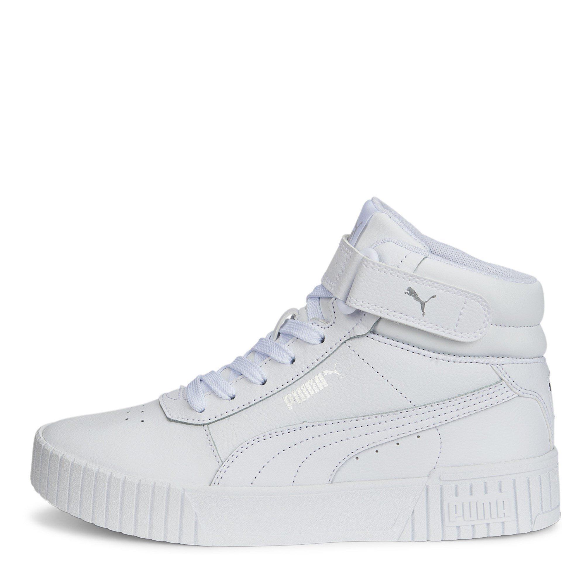 Drievoudig Wit - Puma - Carina Mid Junior Girls High Top Trainers - 4