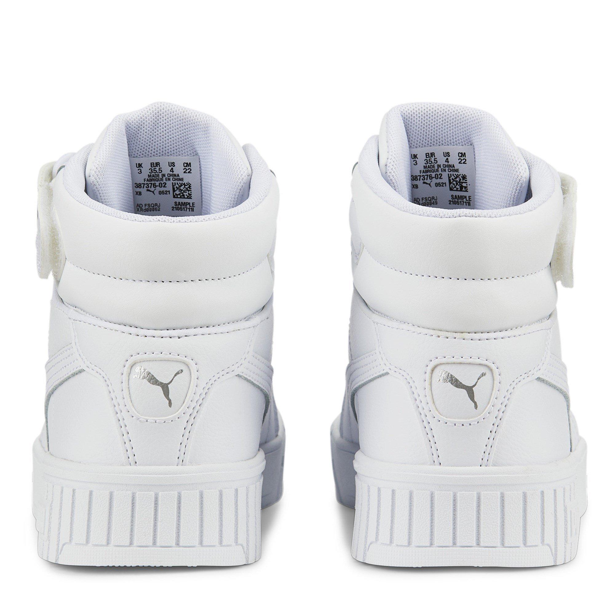 Drievoudig Wit - Puma - Carina Mid Junior Girls High Top Trainers - 5