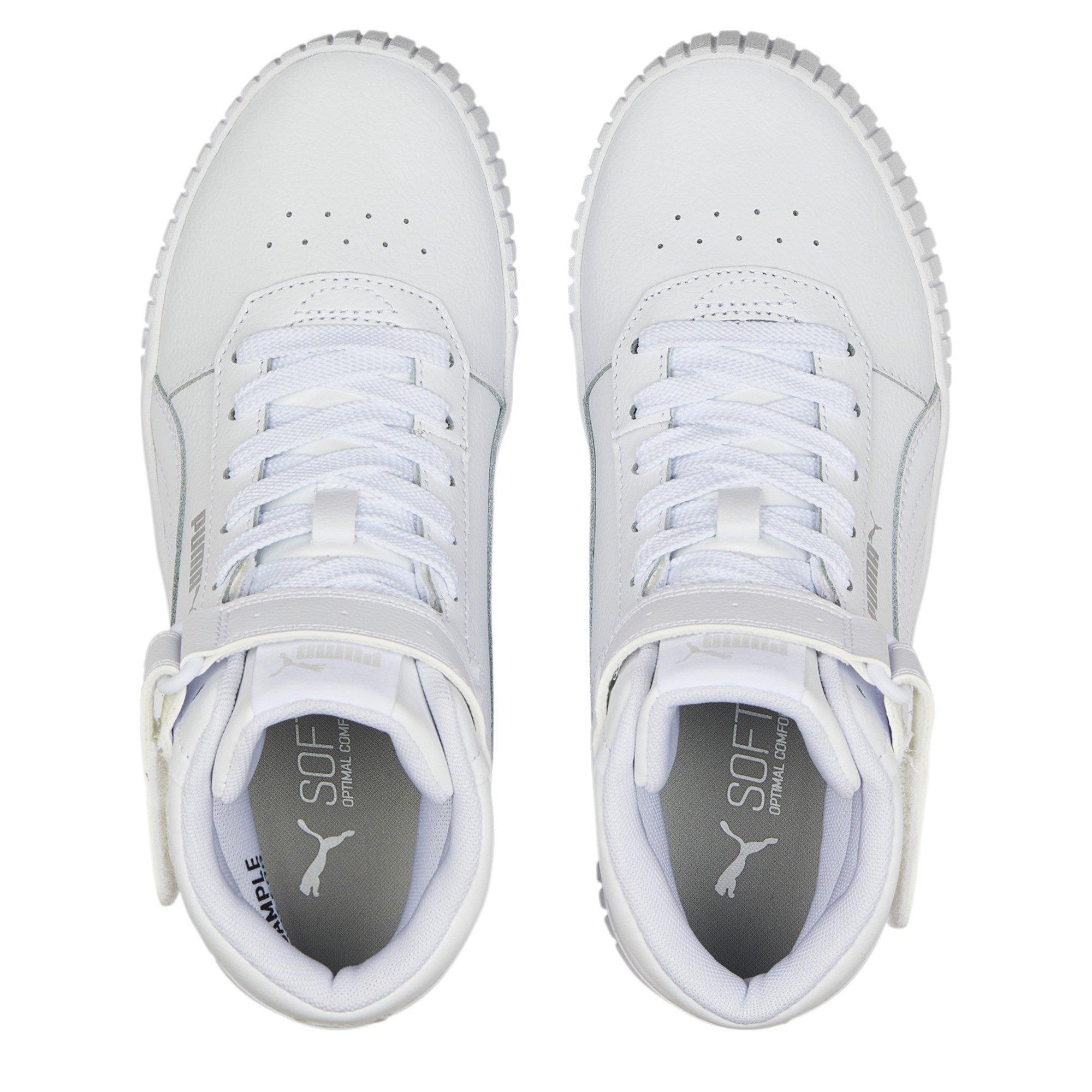 Drievoudig Wit - Puma - Carina Mid Junior Girls High Top Trainers - 6