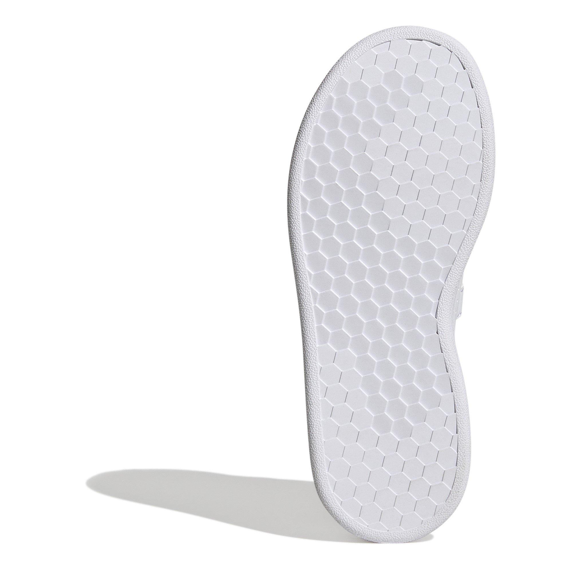 Branco/Rosa - adidas - Advantage Court Lifestyle Hook-and-Loop Shoes Girls - 6